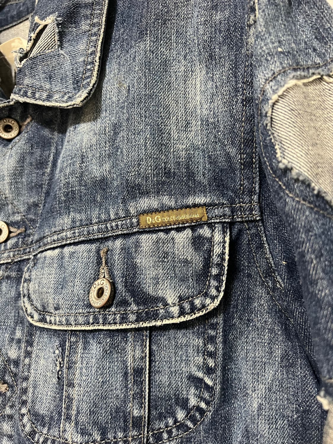 D&G 04AW reconstructed denim jacket 상품이미지2