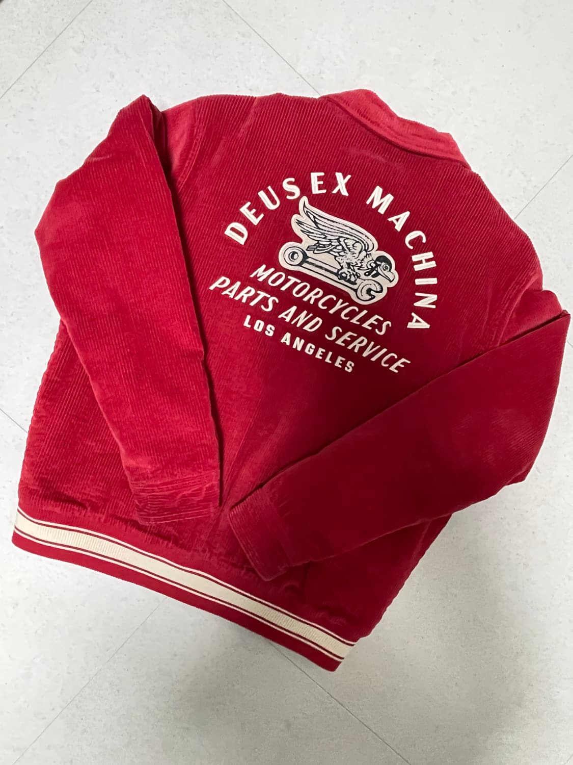 [XL] 데우스 엑스 마키나 레논 코듀로이 봄버 자켓 레드 상품이미지2