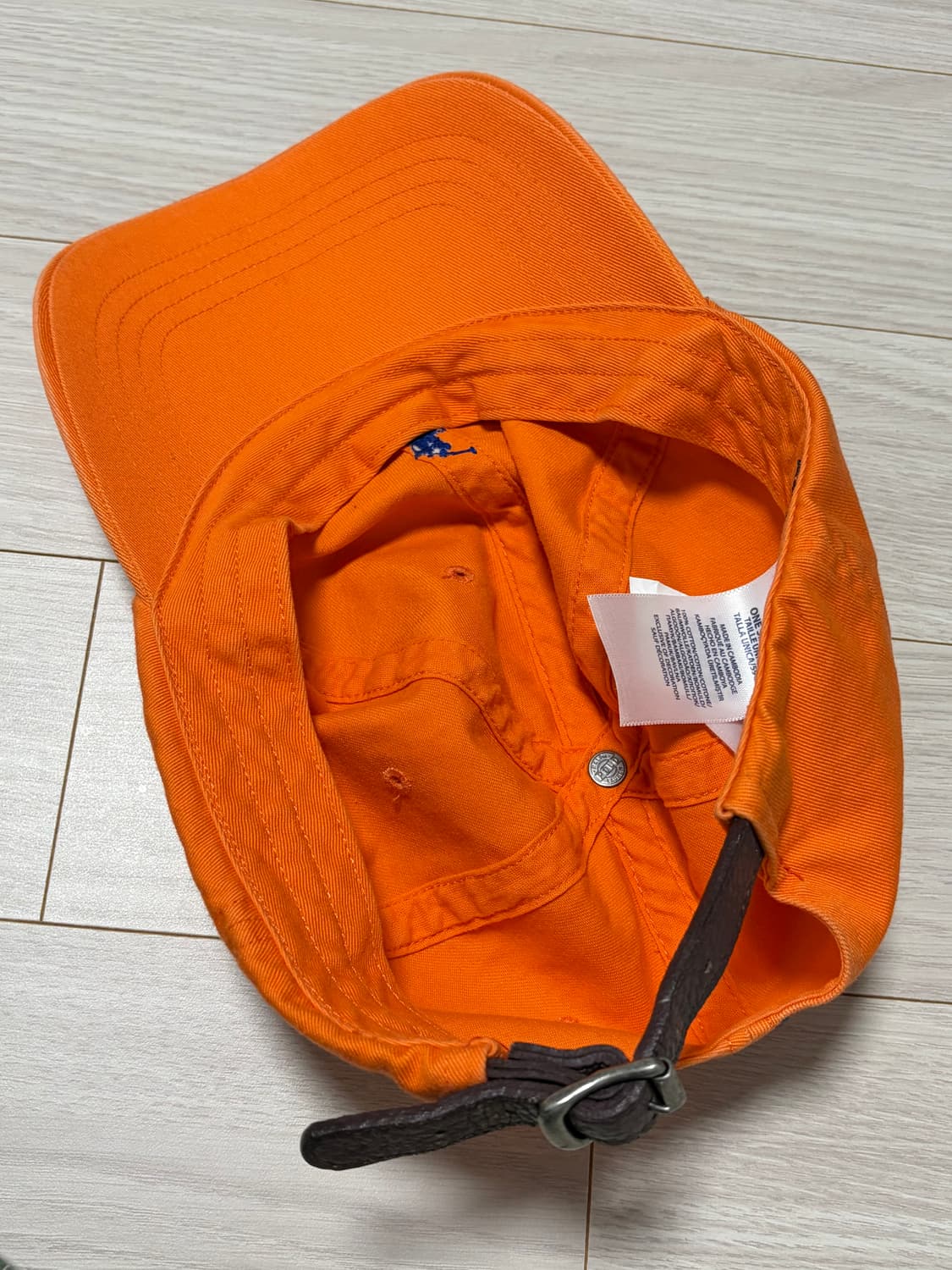 폴로 오렌지 볼캡 상품이미지2