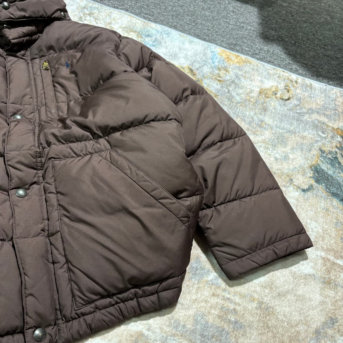 폴로 빈티지 브라운 후드패딩자켓 상품이미지5