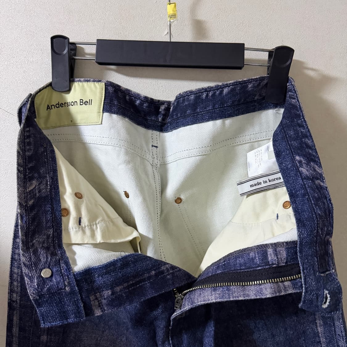 앤더슨벨 남성 오버핏 워싱 데님팬츠 31  상품이미지8