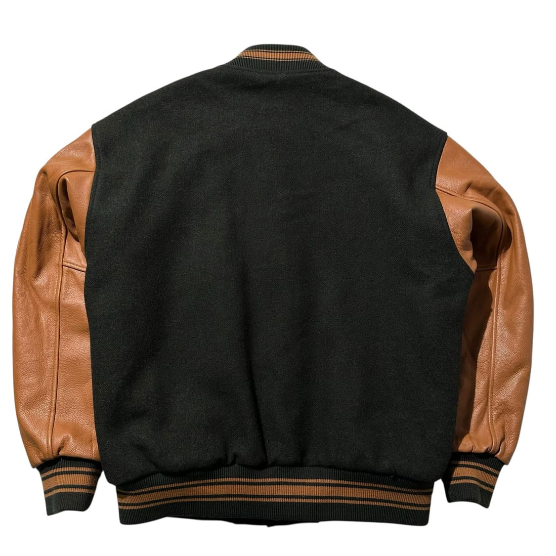 듀테로 x 암피스트 울 레더 바시티 자켓 상품이미지2