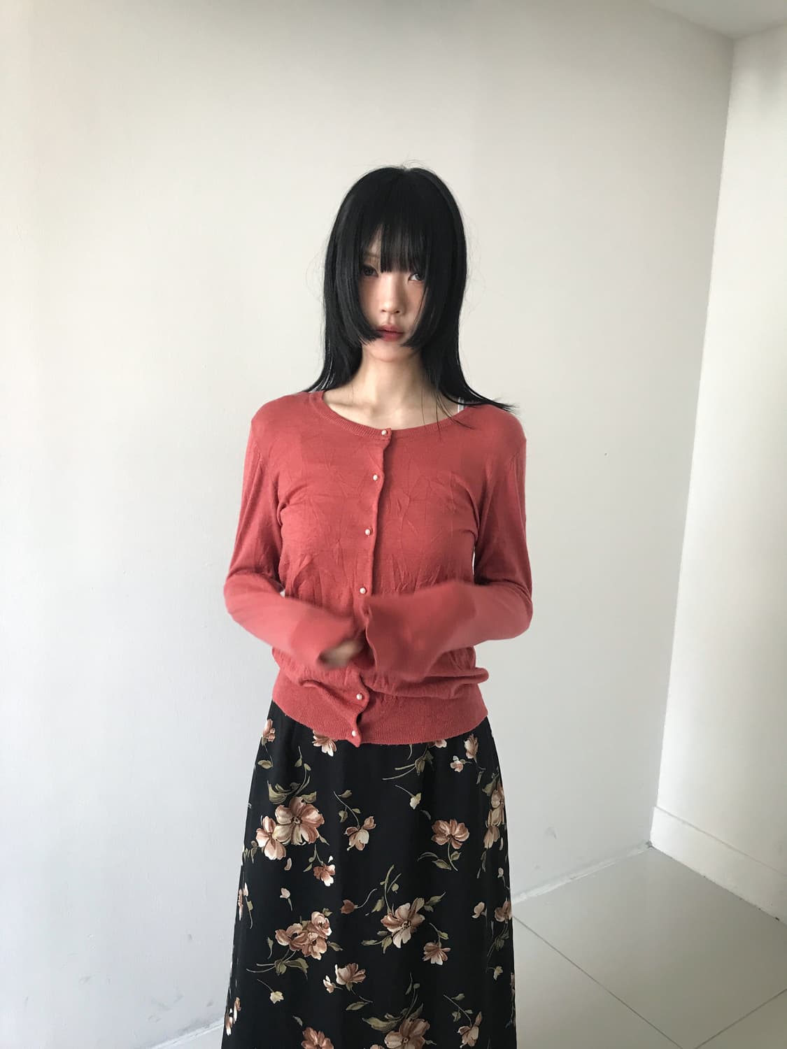 Pearl Button Soft Knit Cardigan 상품이미지9