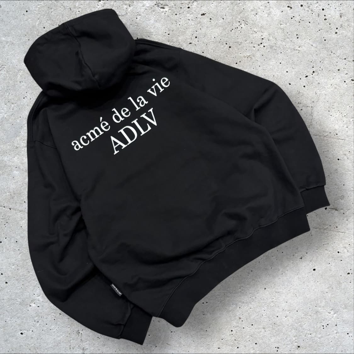 [1] 아크메드라비 얼굴 프린팅 후드티 블랙 C265 상품이미지2