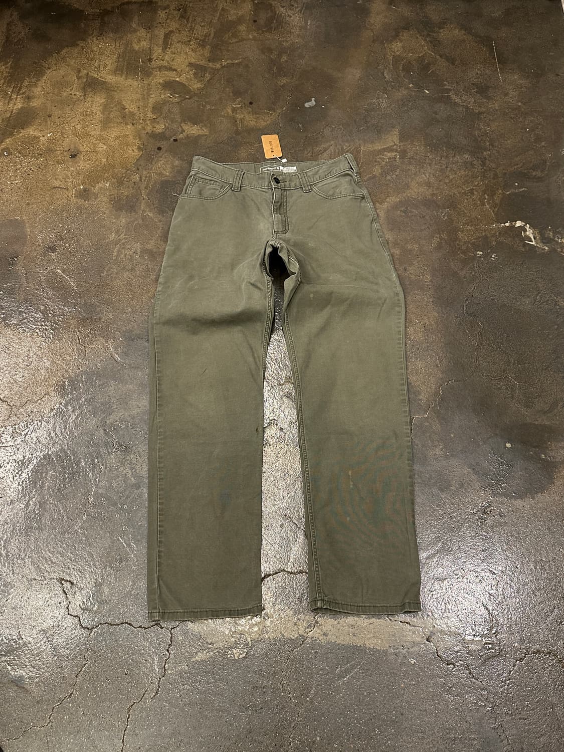 칼하트 릴렉스핏 워크팬츠 올리브 30x32 상품이미지1