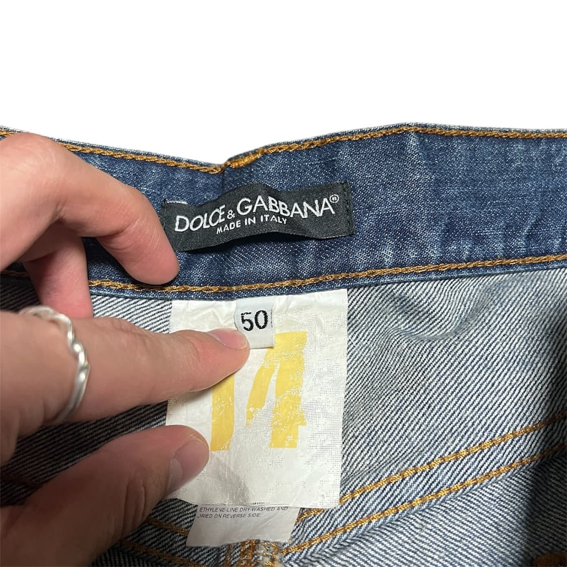 Dolce & Gabbana [14] 메탈플레이트 데미지 데님 상품이미지4