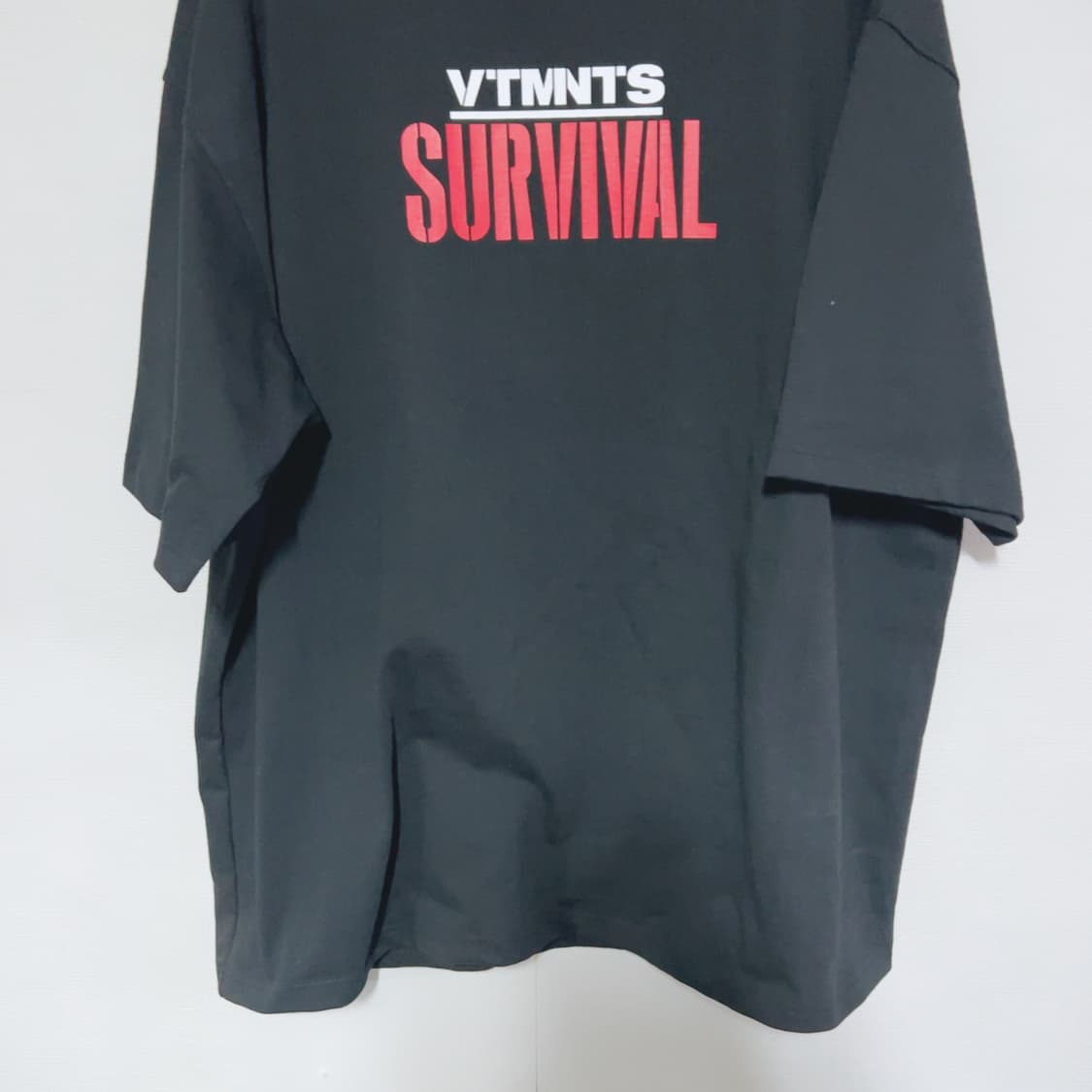 베트멍 블랙 서바이벌 프린팅 빅사이즈 여름 공용 반팔티 상품이미지3