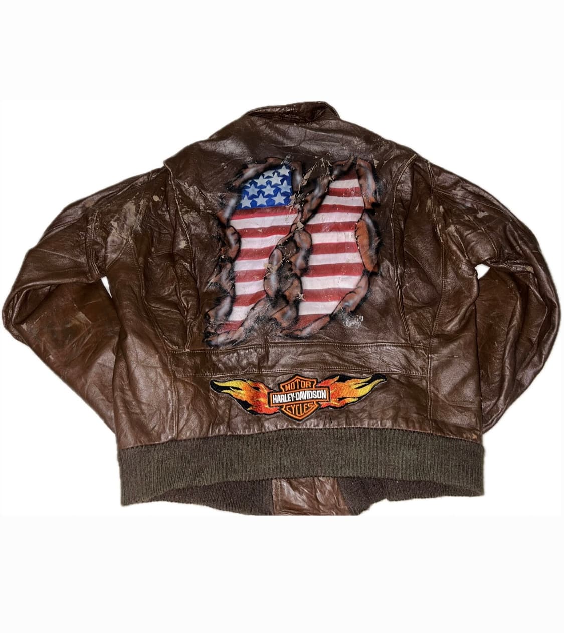 80~90s harley Davison 가죽 자켓 상품이미지1