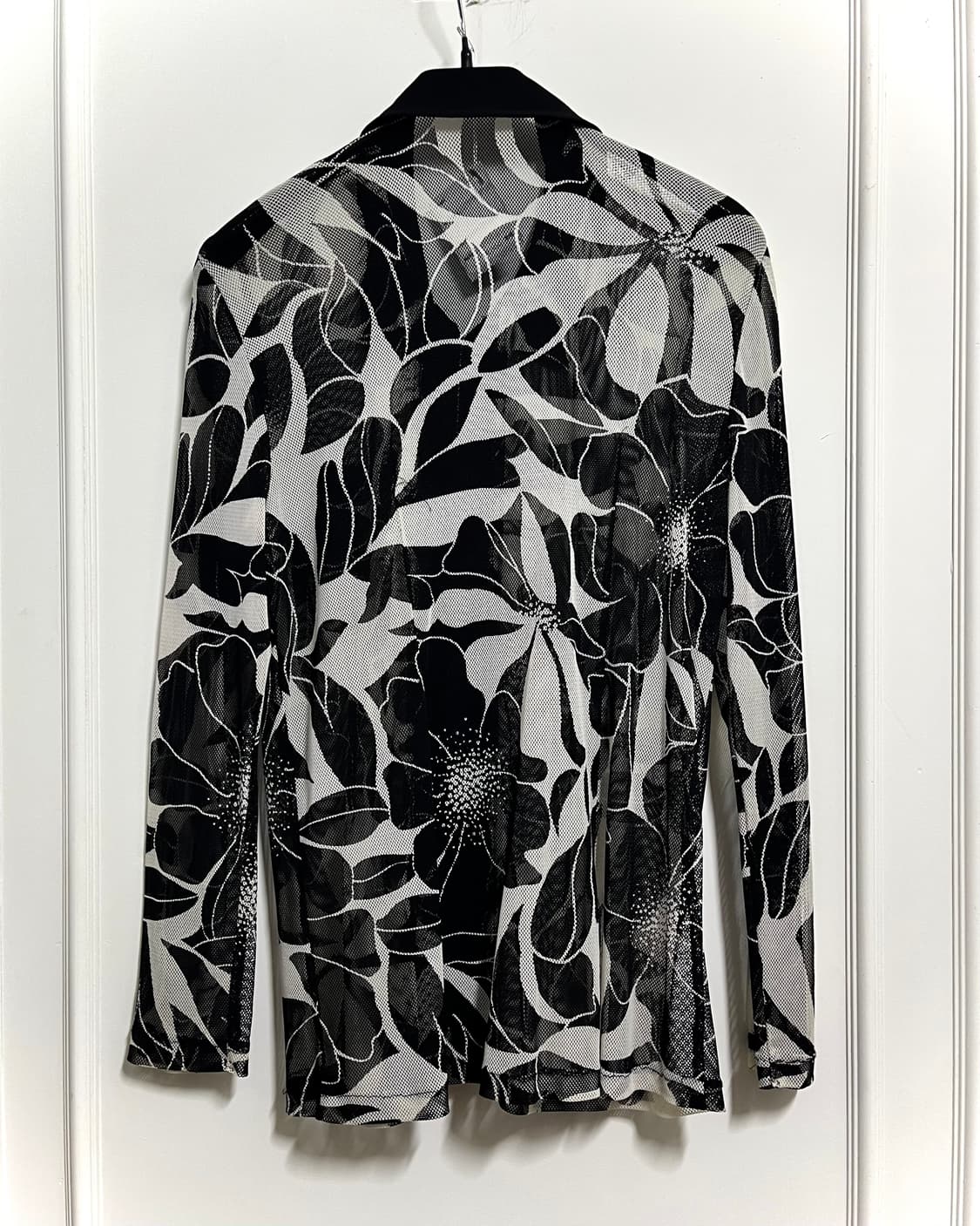 Vintage Floral Pattern Mesh Zip-up JK 상품이미지7
