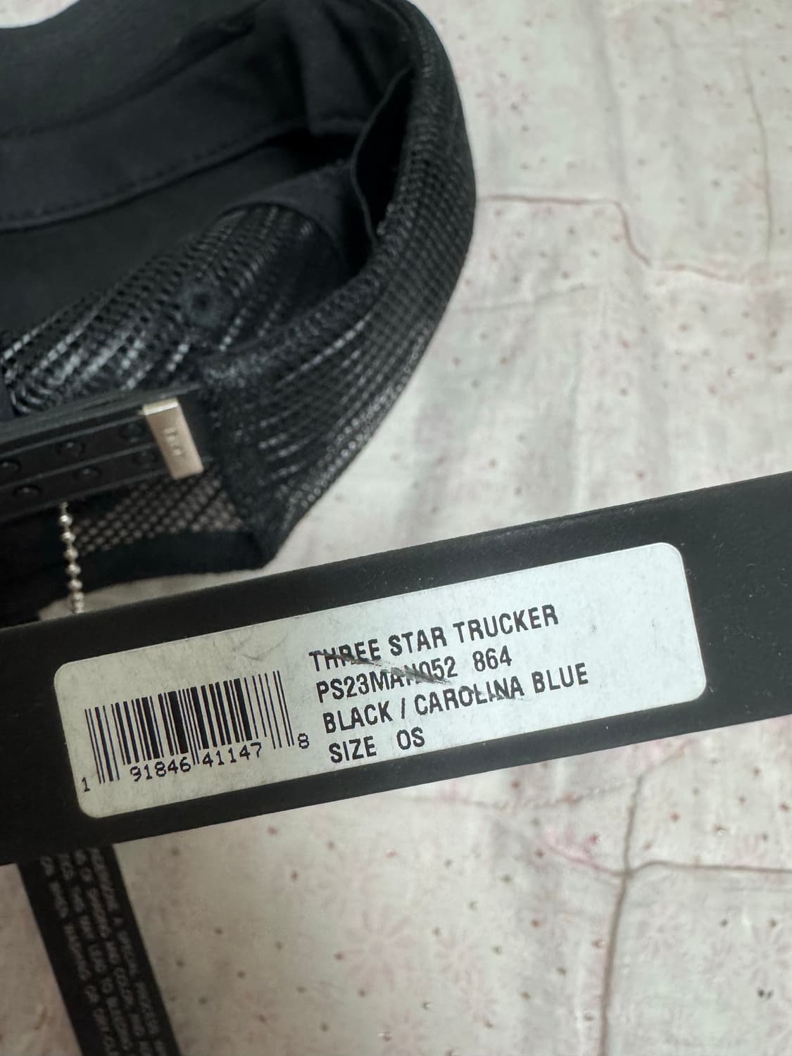 아미리 쓰리스타 트러커 캡 모자 블루 상품이미지4