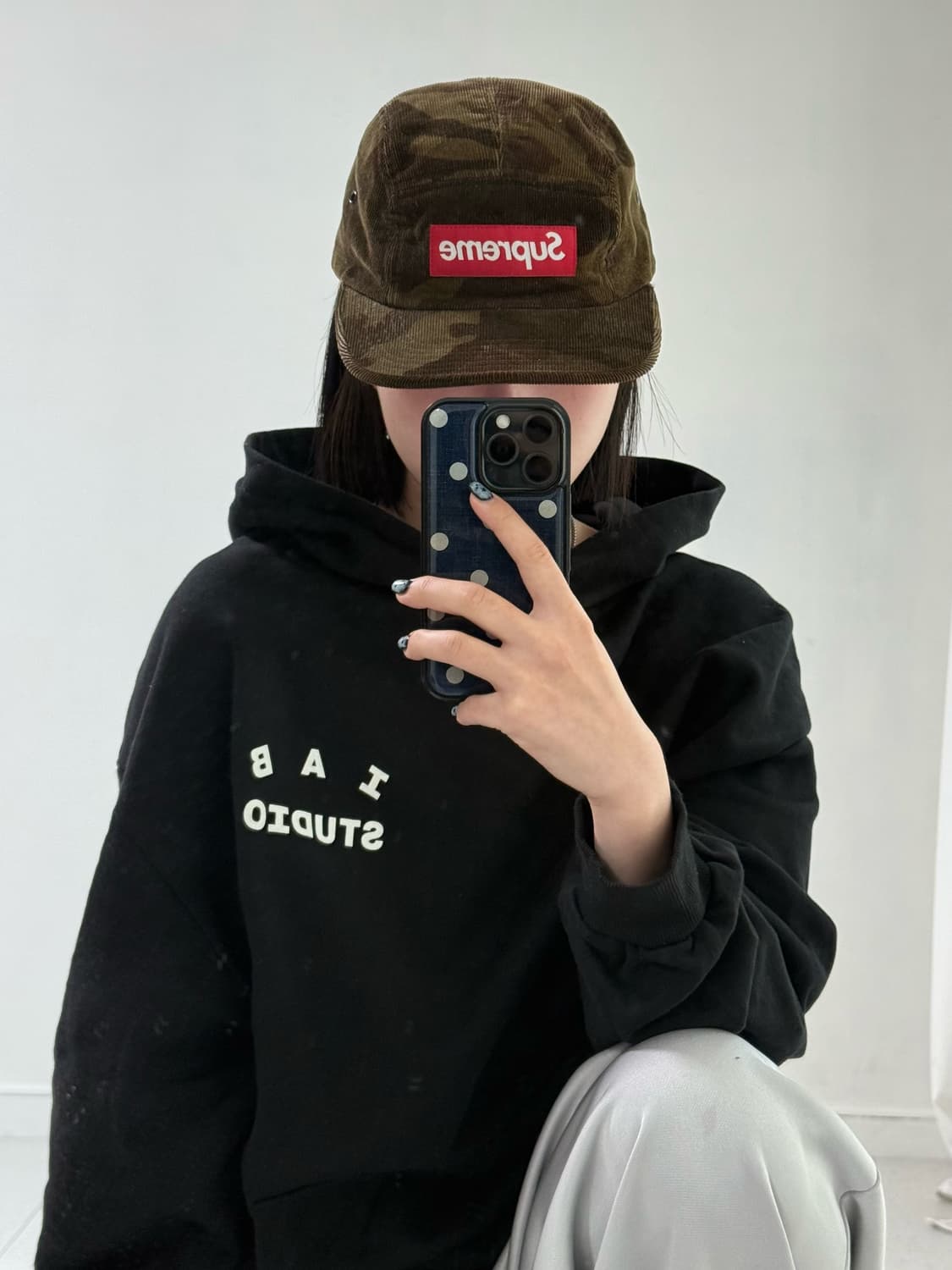 슈프림 코듀로이 카모 캡 상품이미지1