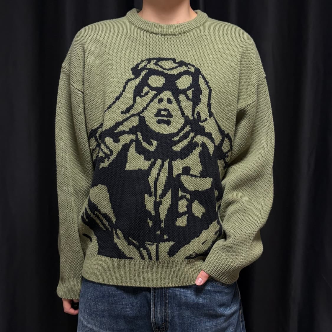 크리틱 SCOUTS BOY 니트 Khaki  L 사이즈 상품이미지3