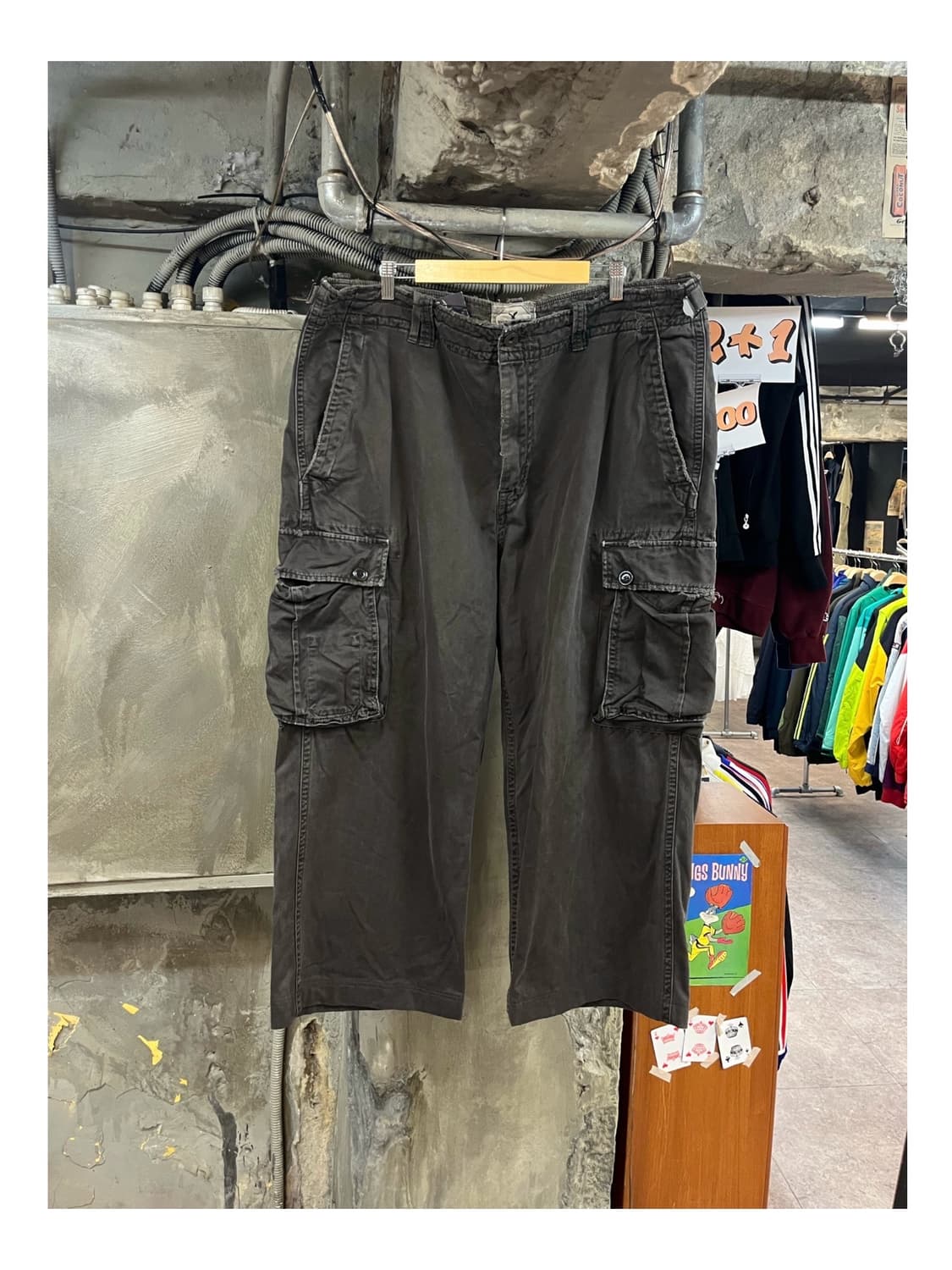 아메리칸 이글 카고 팬츠 차콜 42X32 #csz3653 상품이미지1