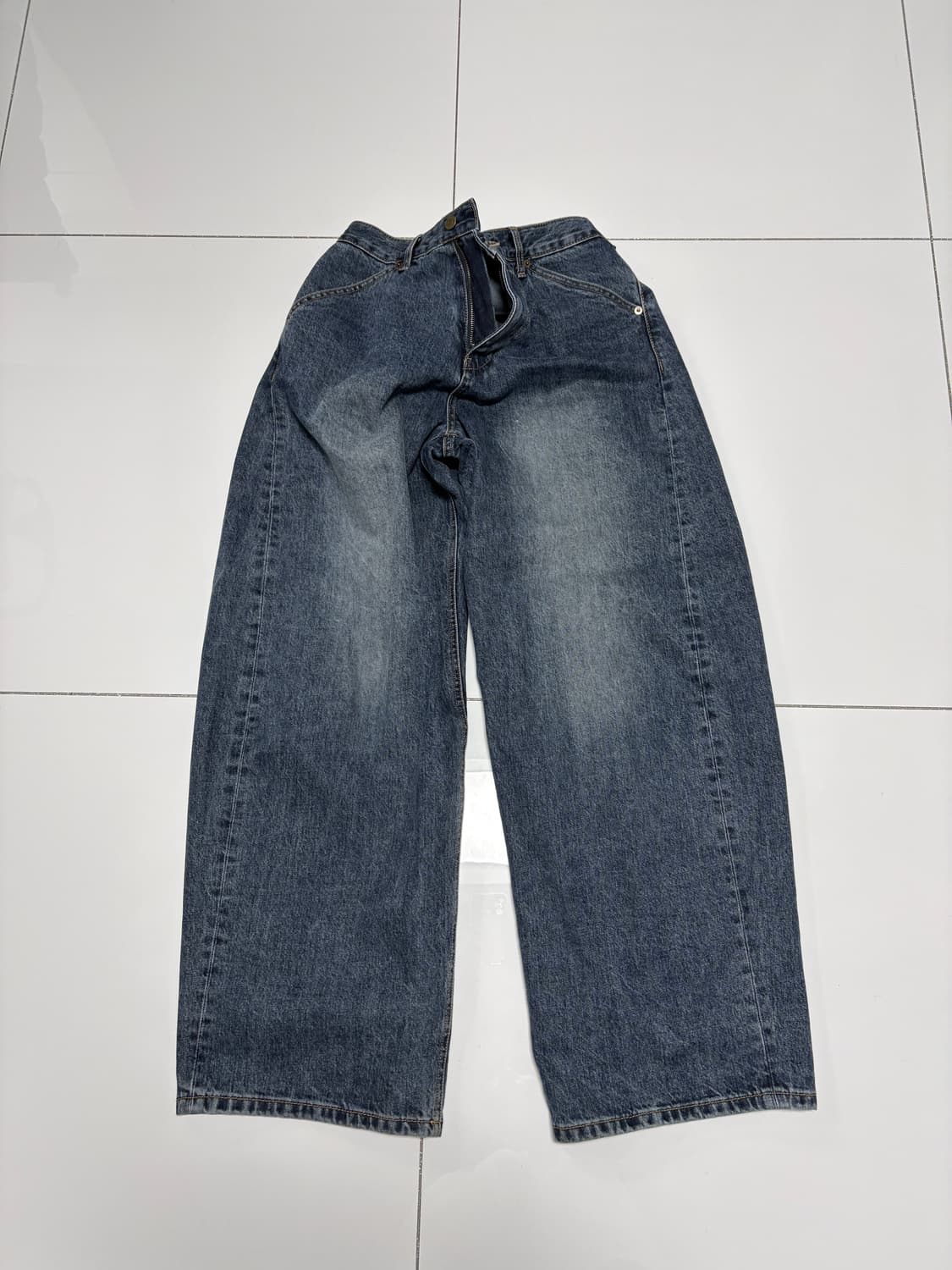 Hachingroom wide curve jeans 상품이미지2