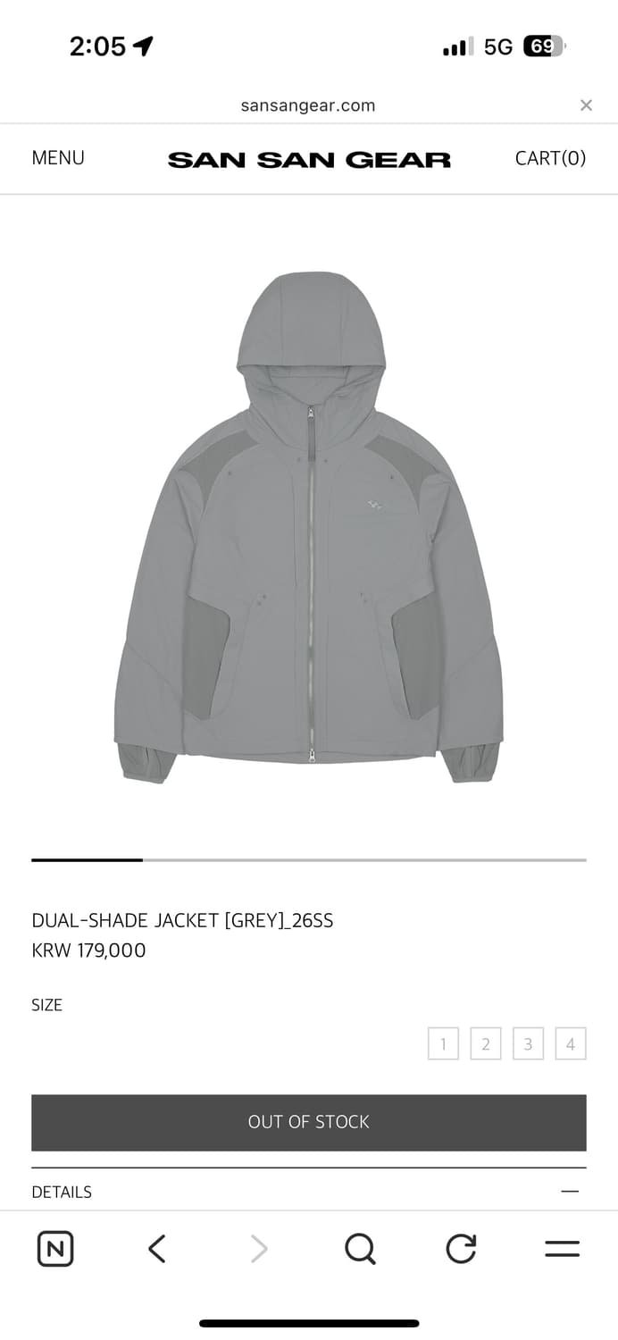 산산기어 듀얼 쉐이드 자켓 26ss 상품이미지1