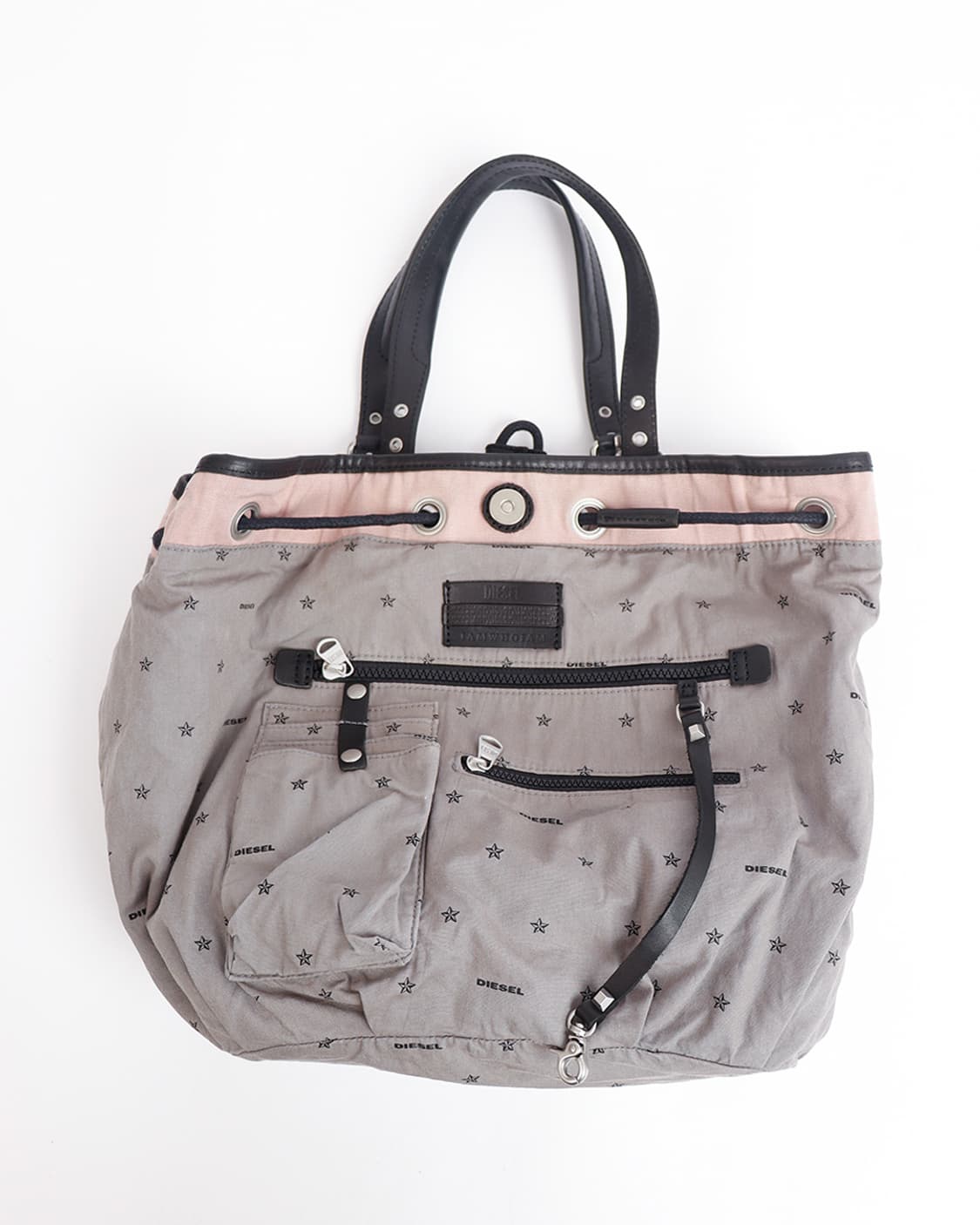 [DIESEL] 스터드 디테일 드로스트링 토트백 상품이미지10