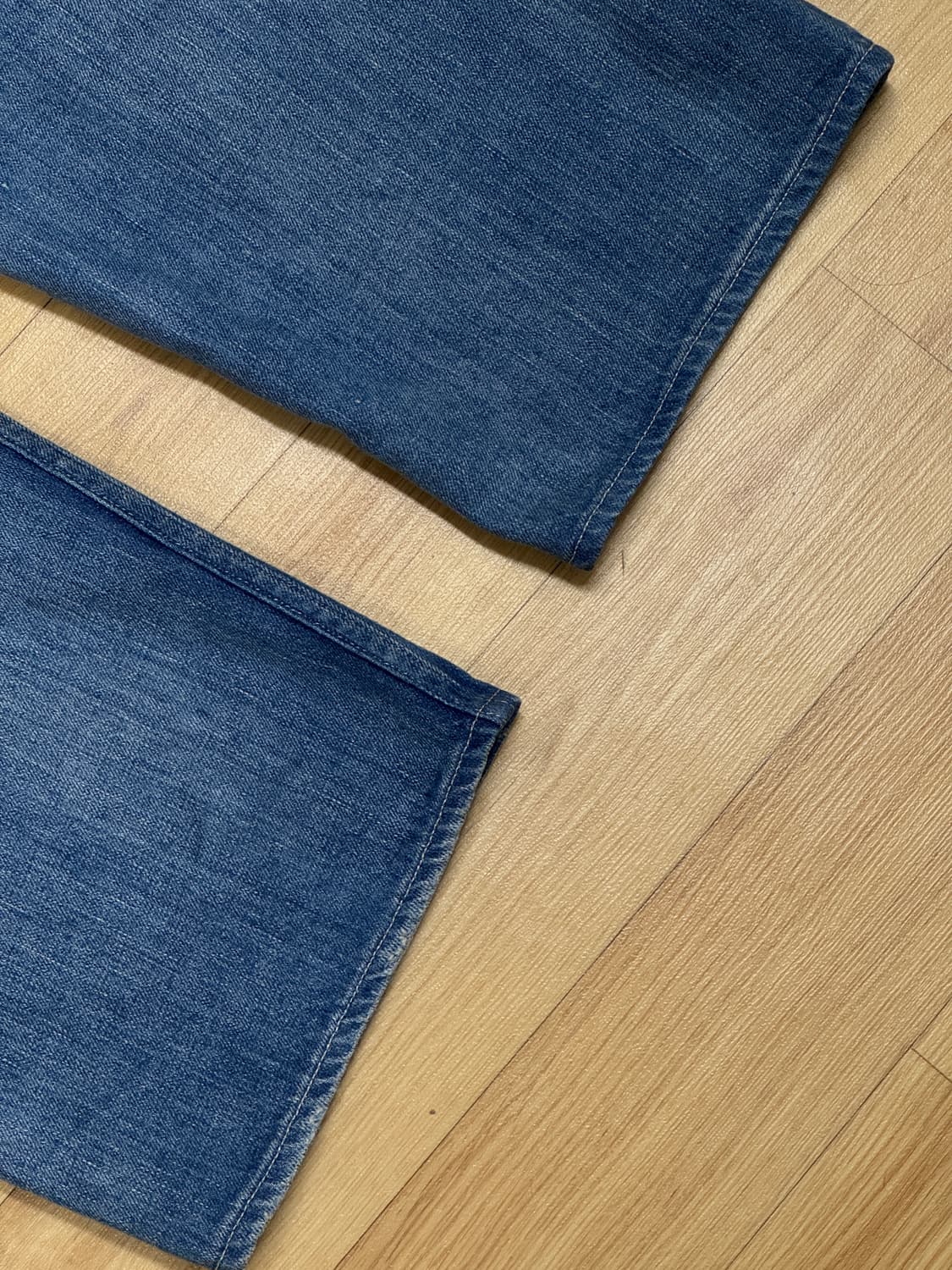 [4] 오라리 25ss 라이트 셀비지 와이드 데님 상품이미지4