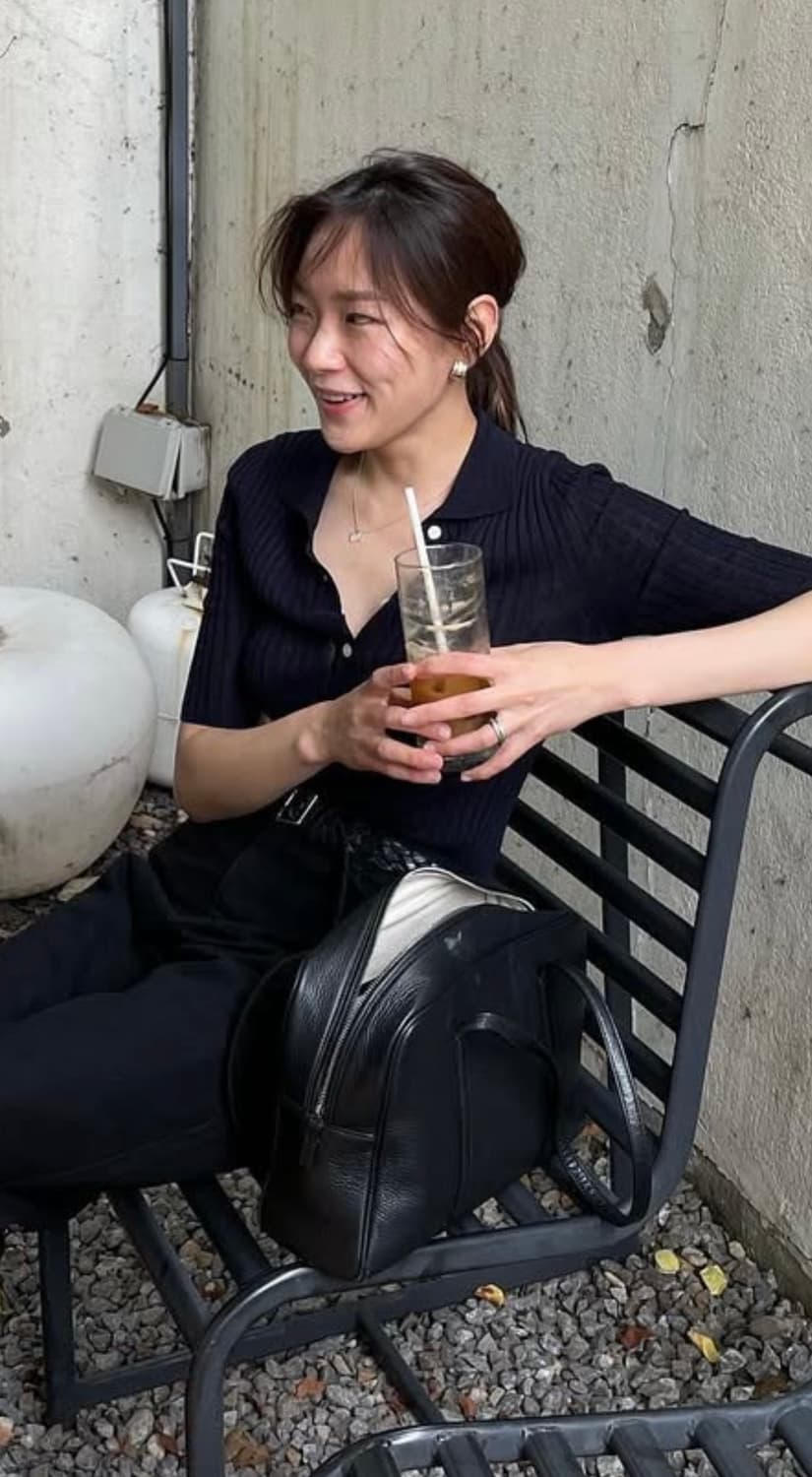 ORE오어 시그니처 보이백 탑핸들 블랙 상품이미지2