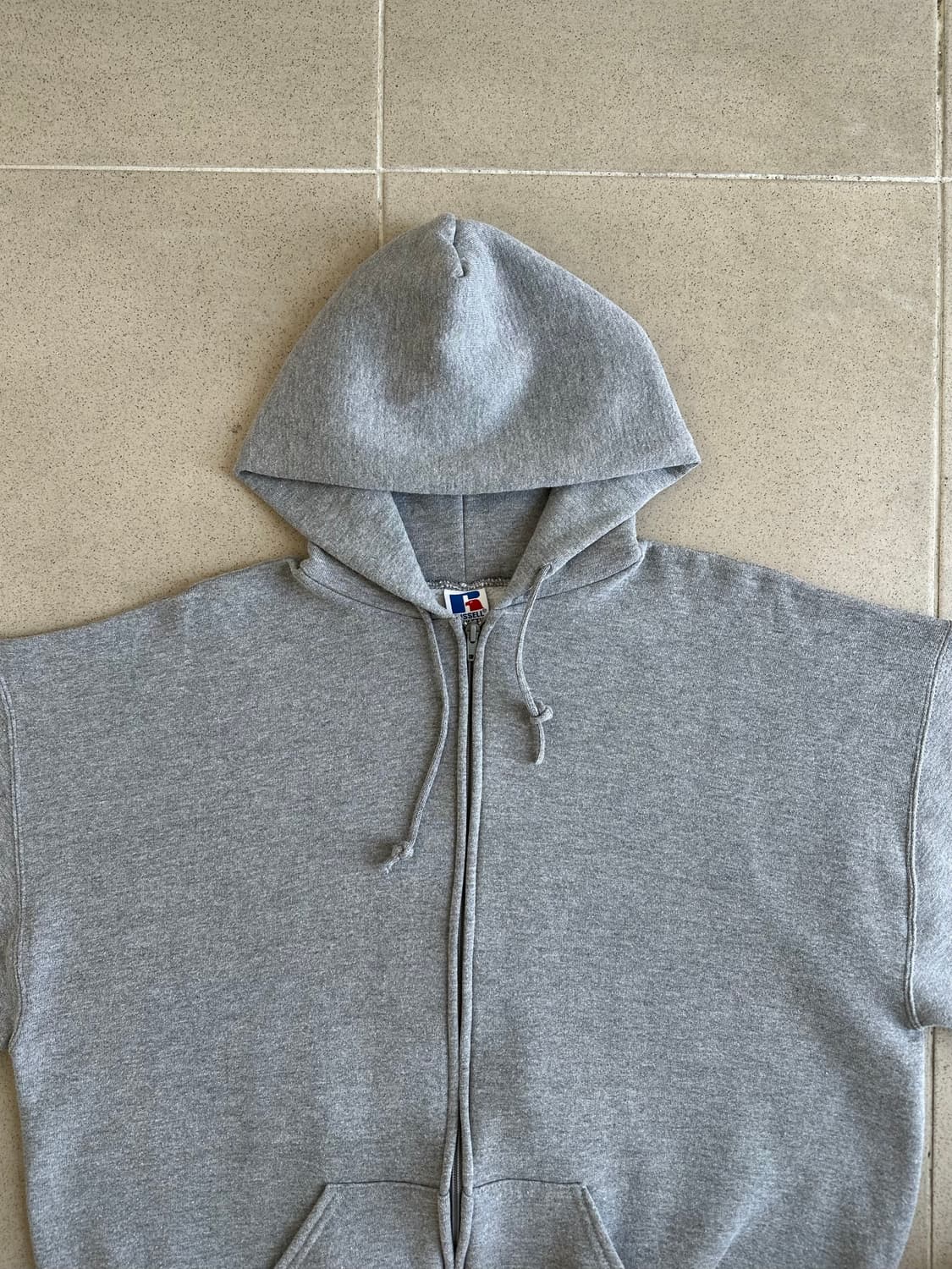 90s 빈티지 러셀 후드집업 그레이 XL USA 상품이미지4