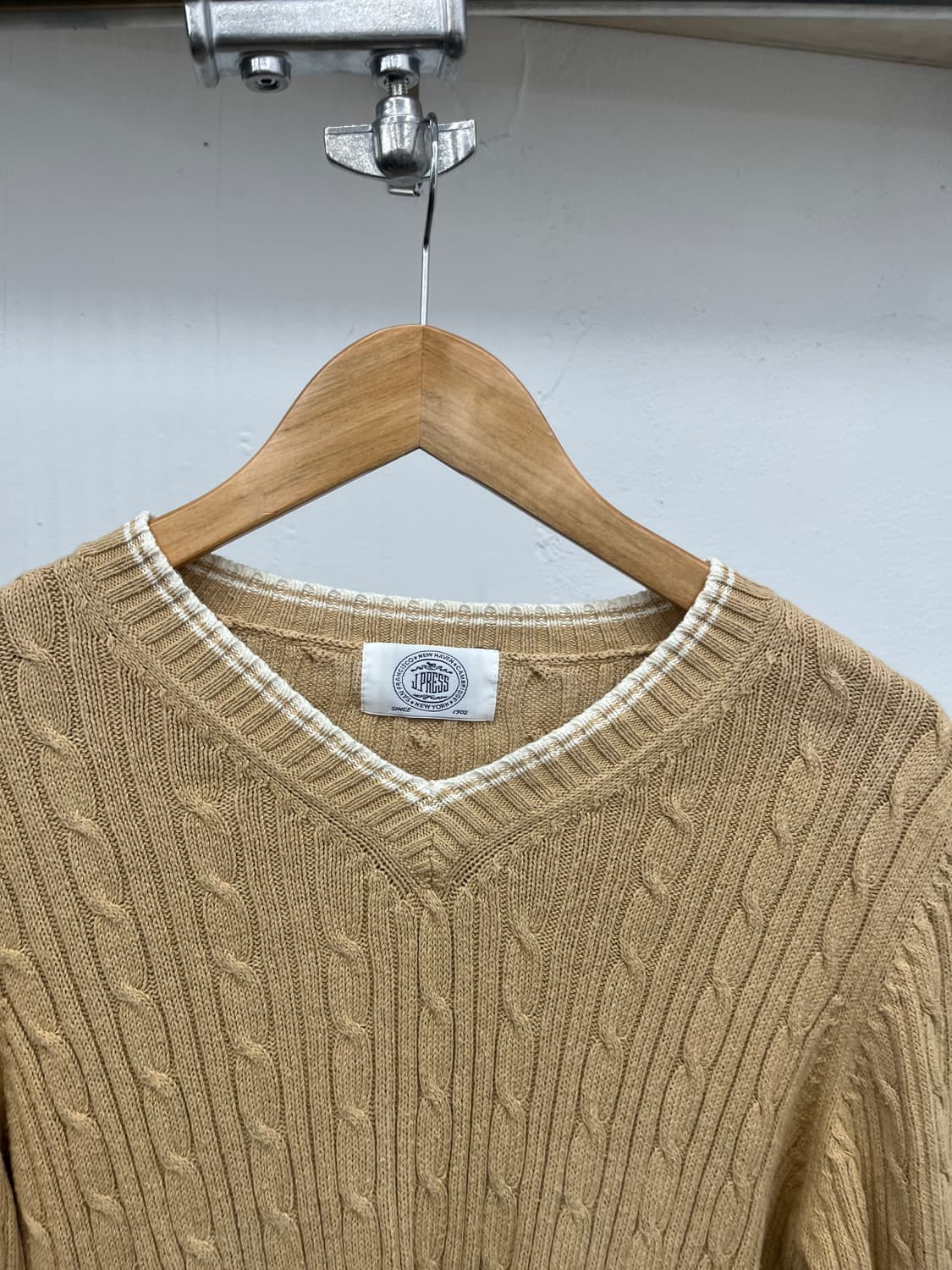 ~55) 90s J.PRESS V넥 니트 상품이미지2
