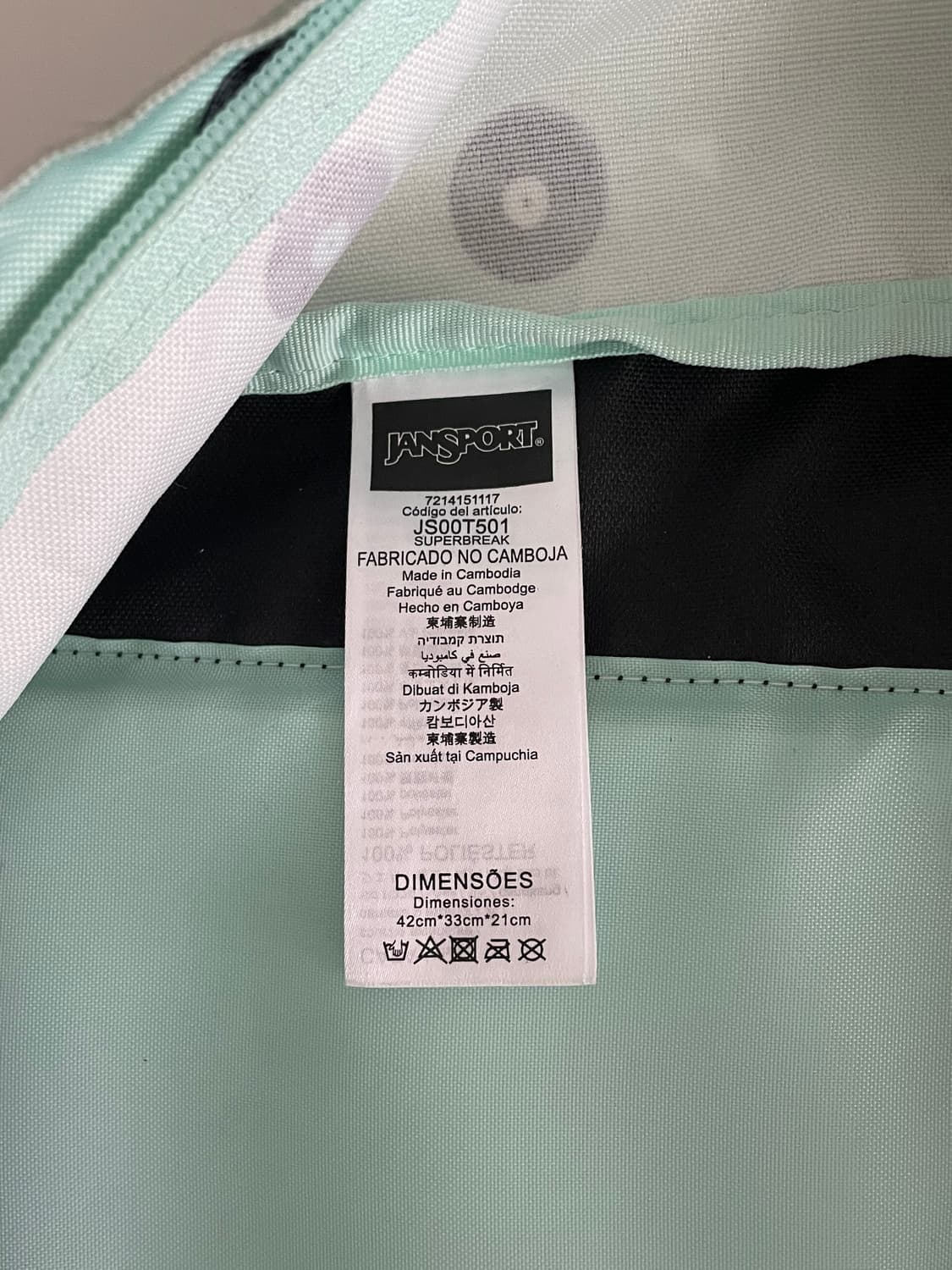 JanSport Vinyl Pattern Backpack 상품이미지6