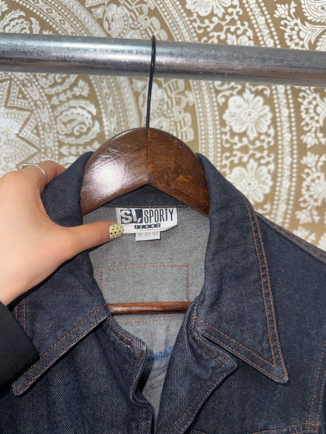 빈티지 여성 진청 데님 트러커  상품이미지5