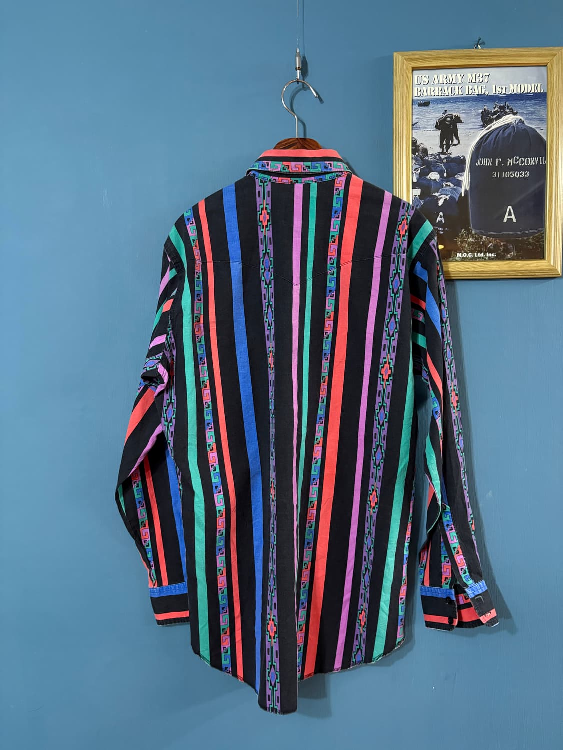 90‘s Wrangler  Brushpopper western Shirt 상품이미지10