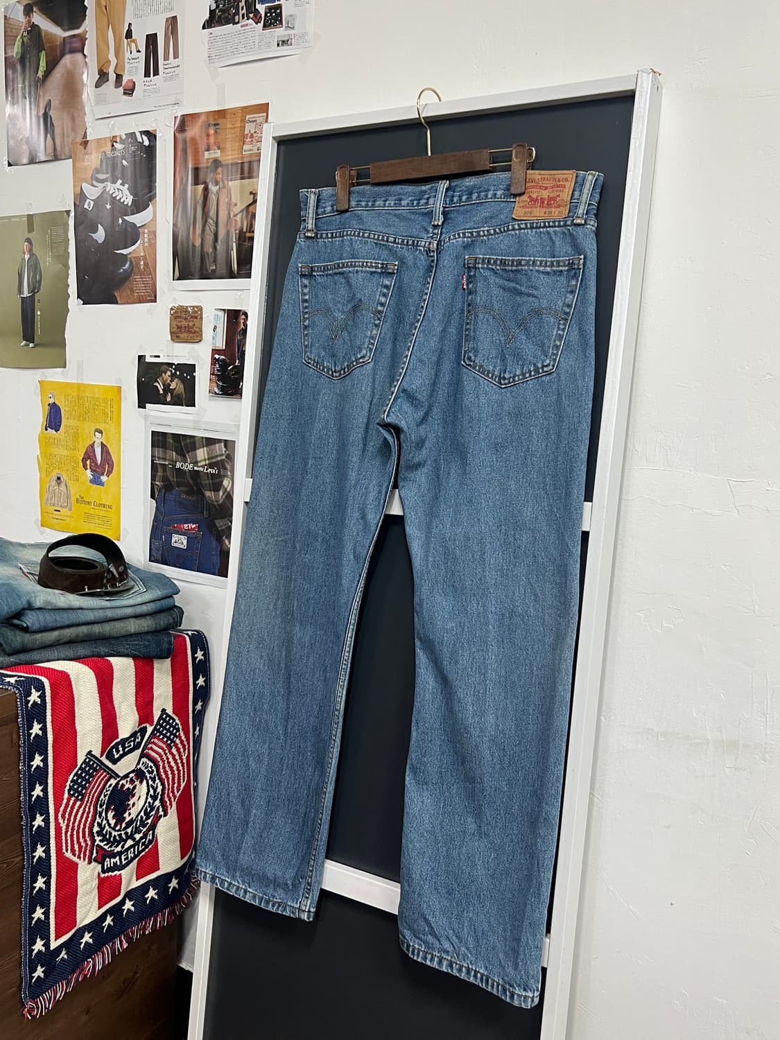 00s Levis 리바이스 505 스트레이트 핏 데님 팬츠 상품이미지1