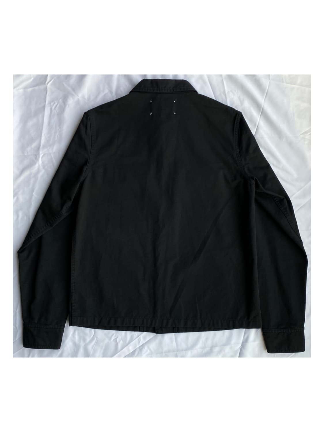 마르지엘라 백스티치 프렌치 워크 컷아웃 자켓 아카이브 블루종 아티저널 상품이미지4