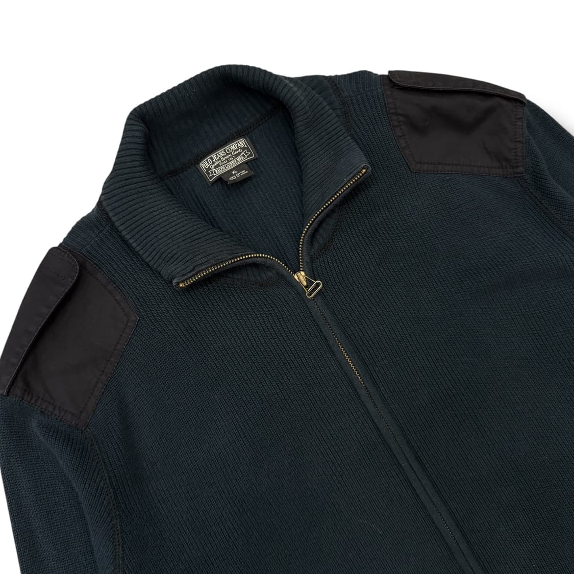 폴로진스 숄더패치 니트집업 r1999 상품이미지5