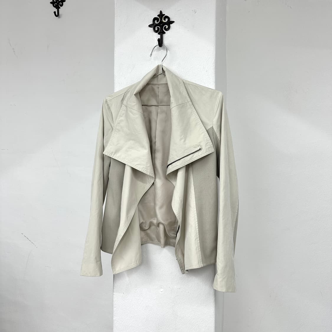 ivory nylon drape jacket 상품이미지6