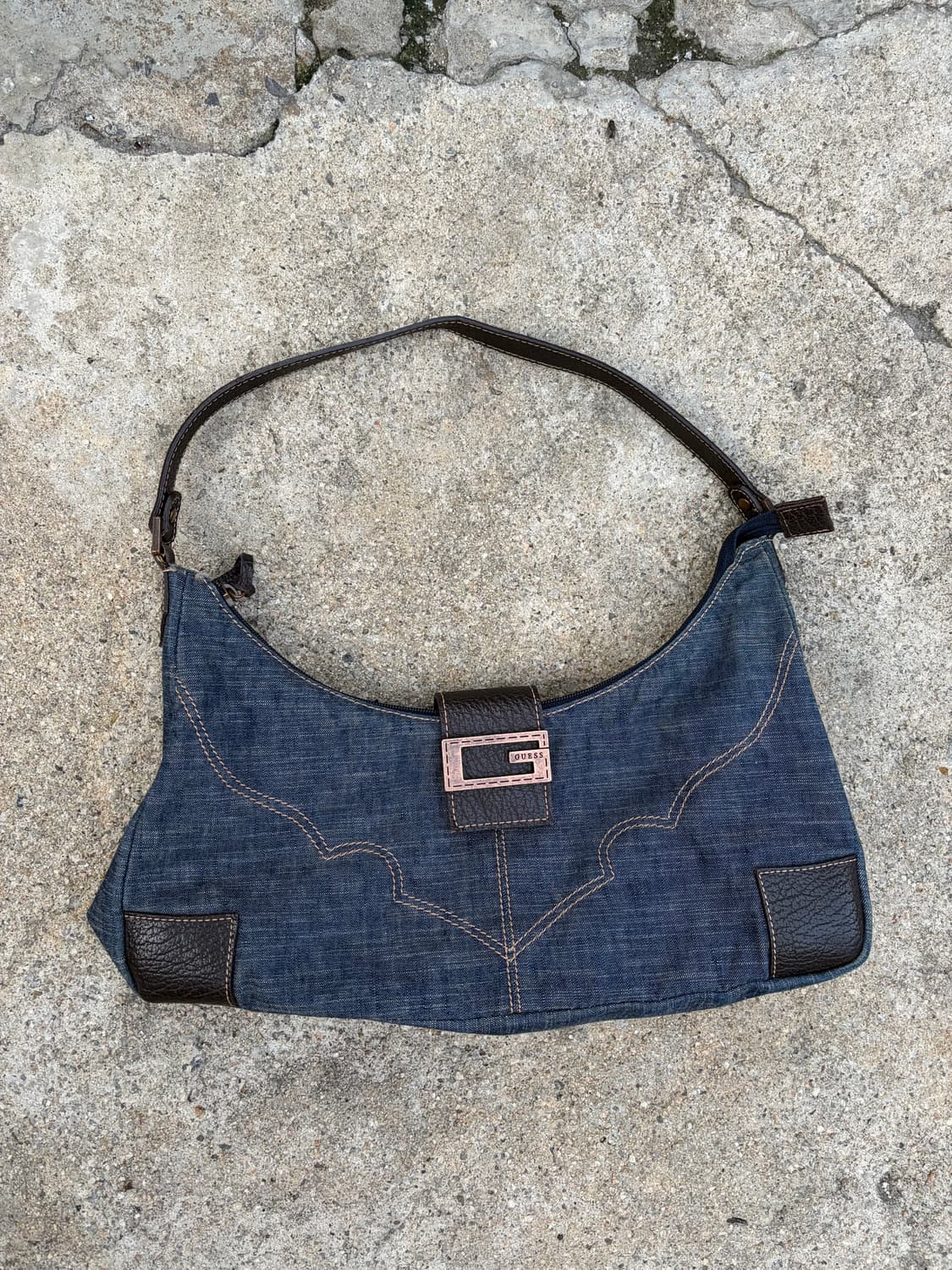 00s Guess 데님 숄더백  상품이미지3