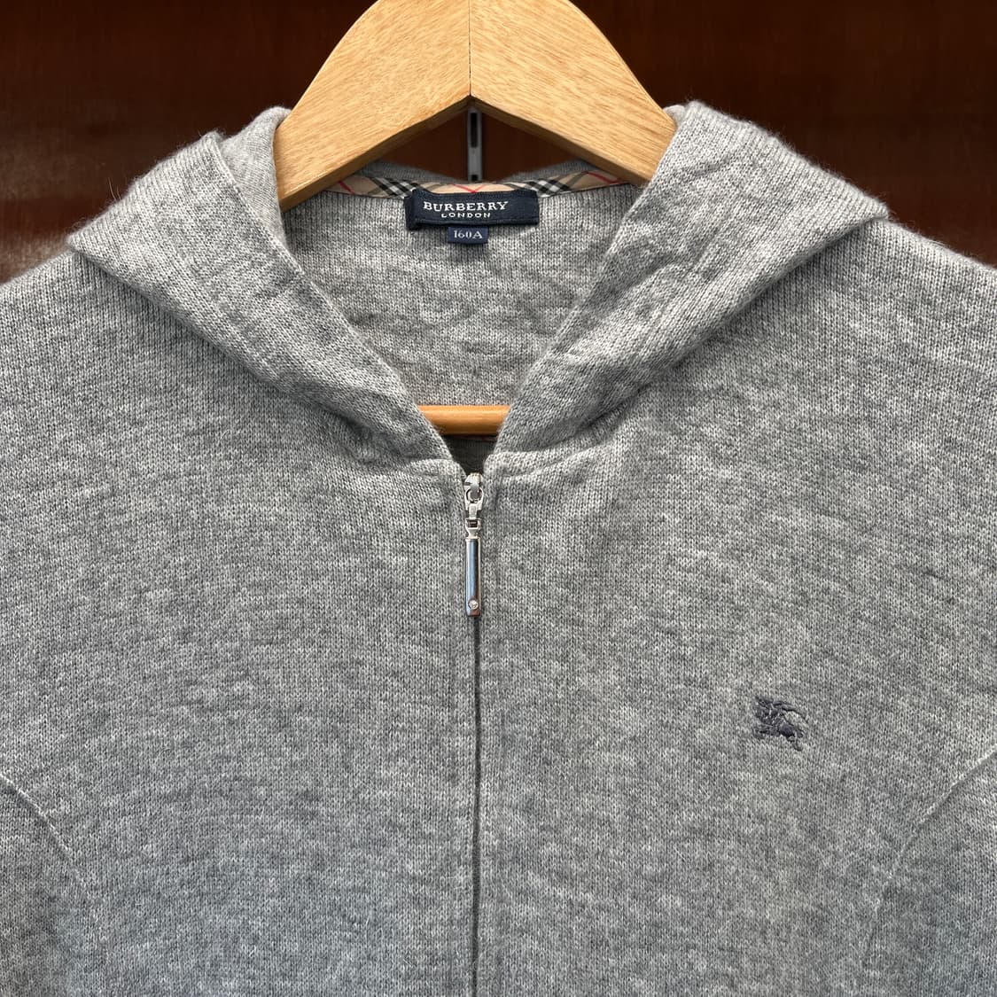 버버리 울 혼방 니트 후드집업  [ 44 ] 상품이미지3