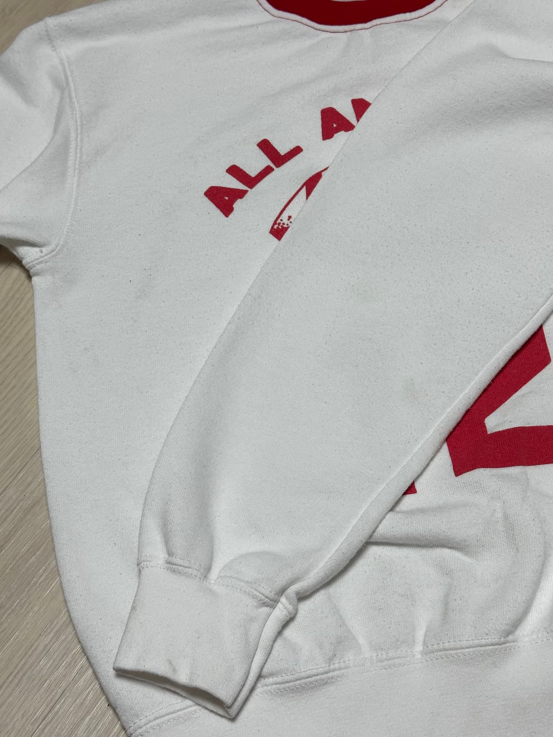 매장판) 와일드동키 All American 맨투맨 화이트 상품이미지4