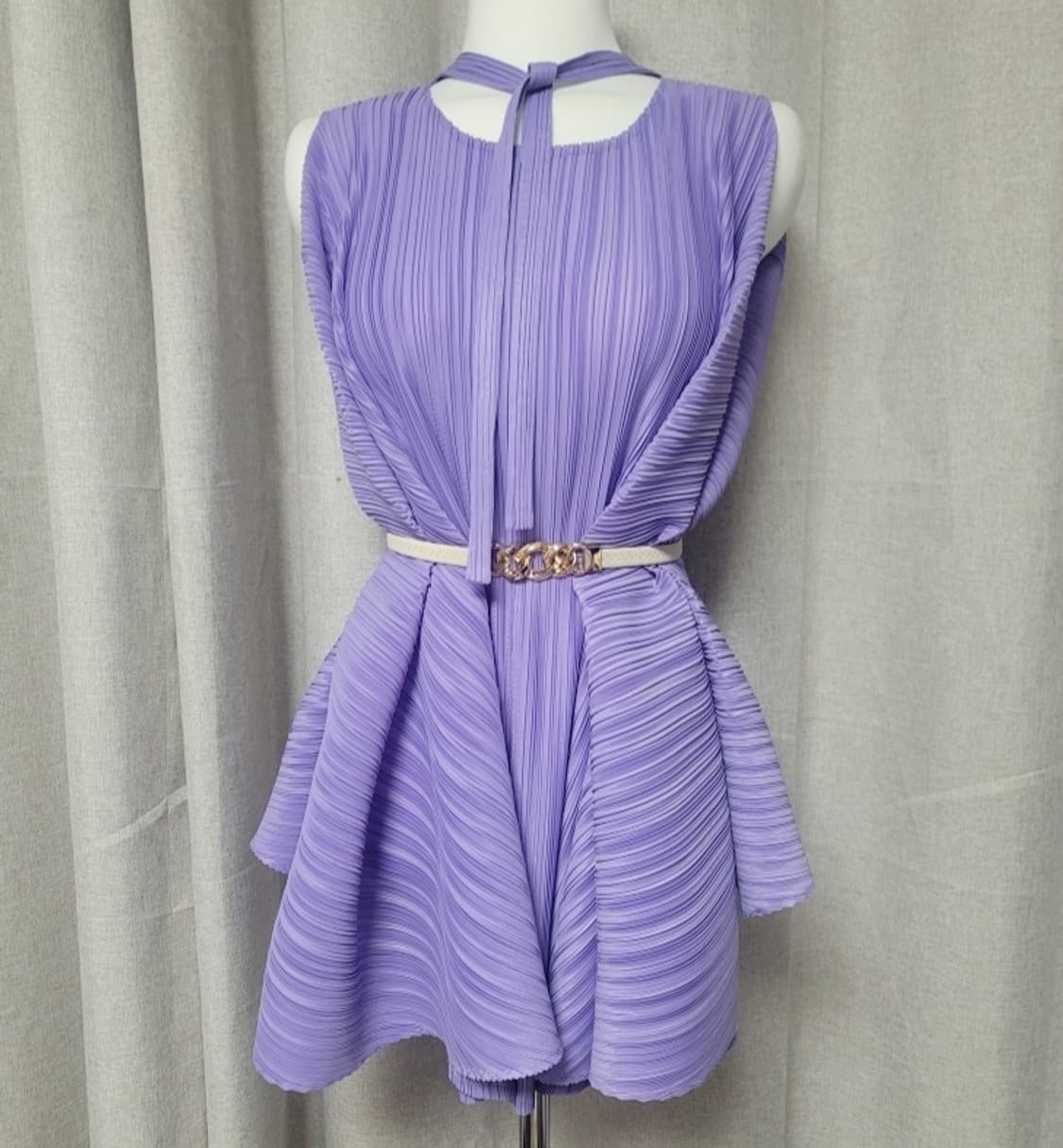 플리츠 전문 디자이너 선생님 소량제작 플리츠 블라우스 (FREE/새상품) 상품이미지2