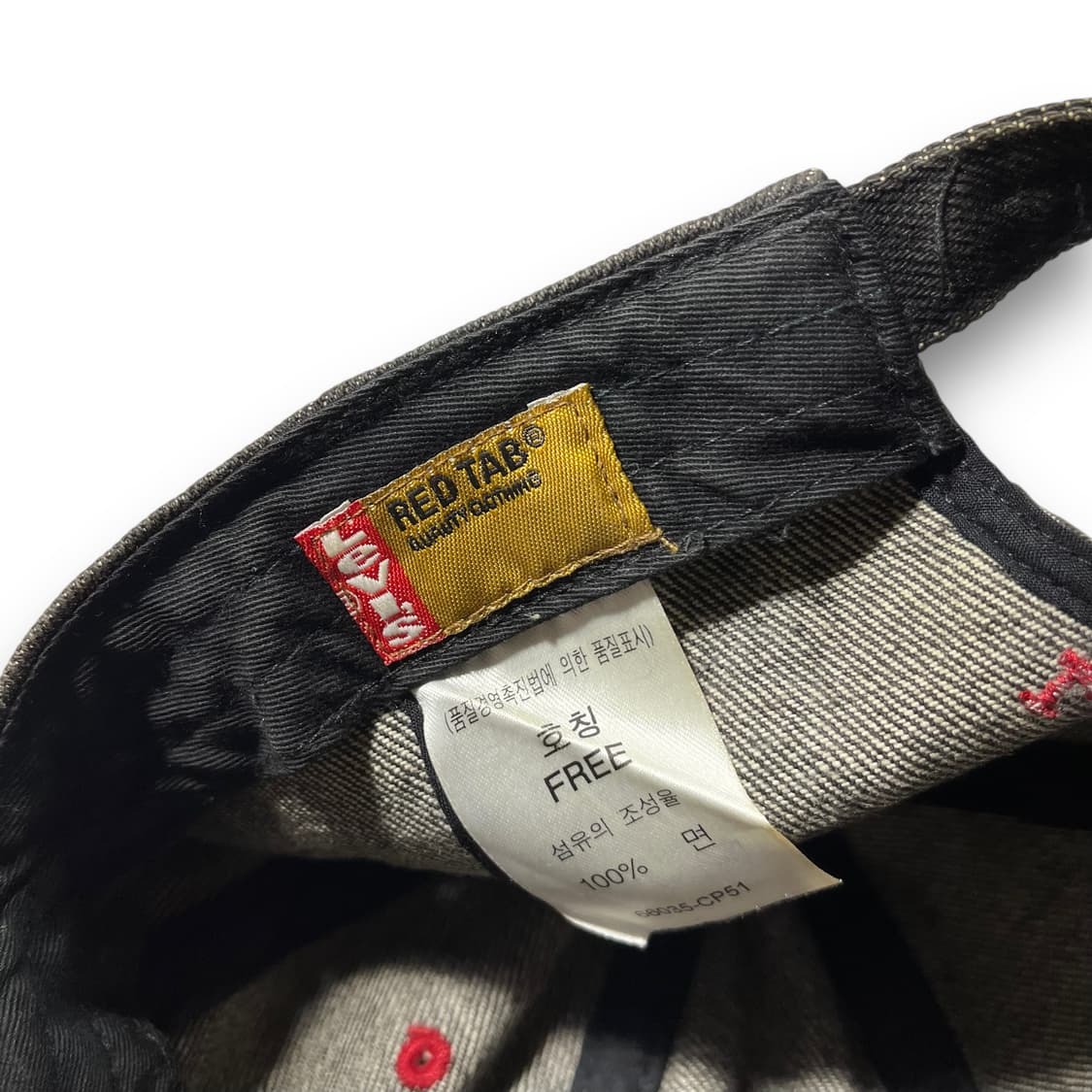 리바이스 레드탭 흑청 워시드 빈티지 볼캡 상품이미지7