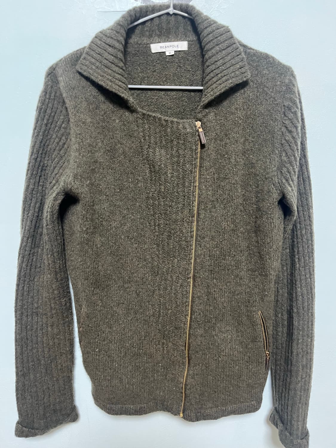 빈폴 울 니트 집업 가디건 상품이미지1