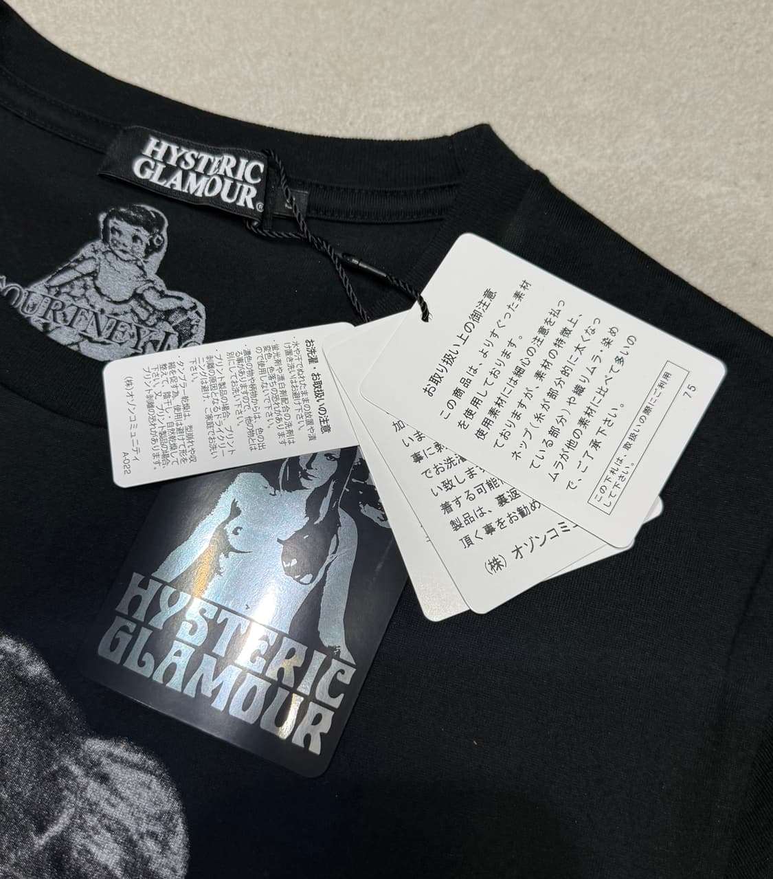 코트니 러브x히스테릭 글래머 아카이브 반팔 티셔츠 새 상품 상품이미지4