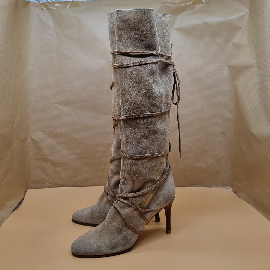 마이클코어스 스웨이드 롱부츠230 굽8.5 상품이미지1