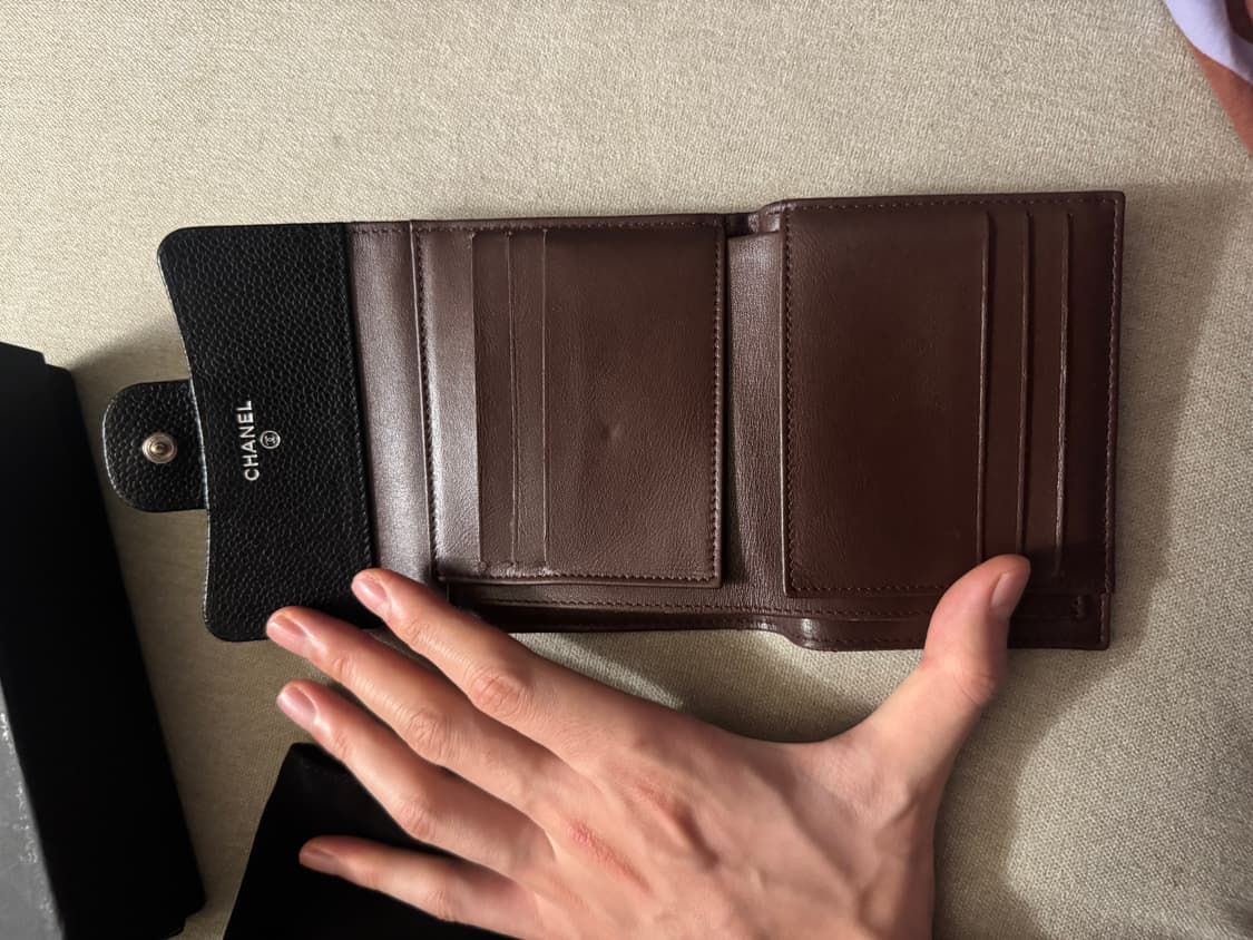 샤넬 샤넬 블랙 (샤넬 클래식 스몰 플랩 월렛 ) 지퍼 포함 S급 상품이미지3