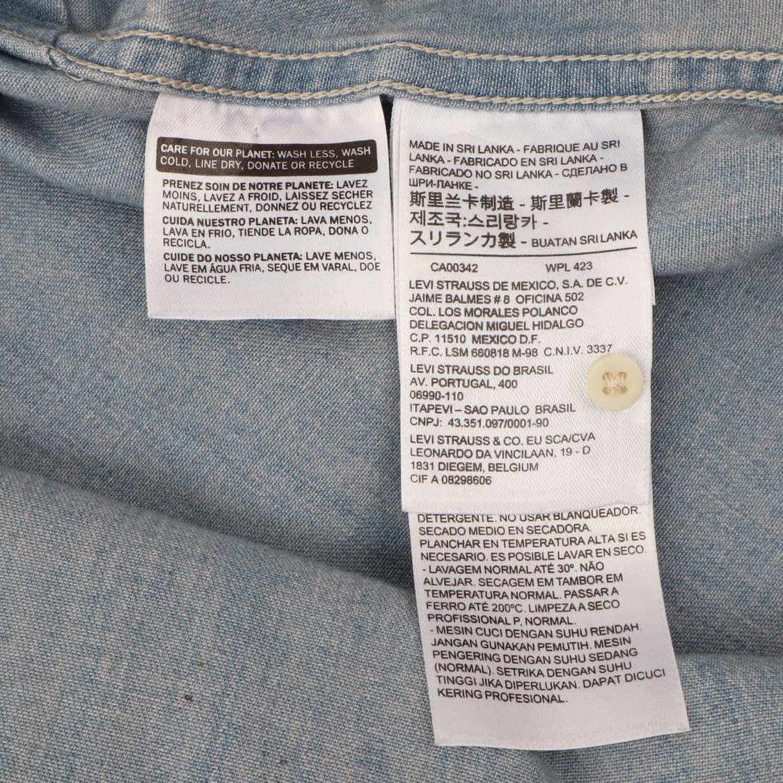 리바이스 포켓 웨스턴 데님셔츠 상품이미지9