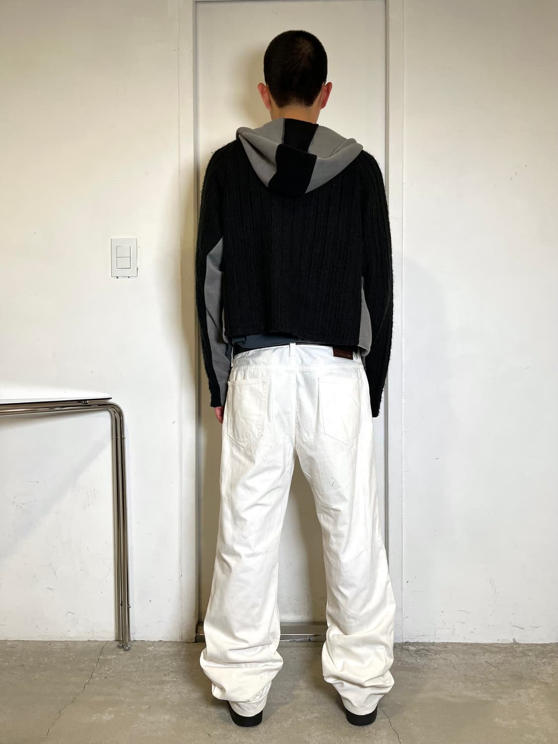 White Color Wide Fit Pants 상품이미지4