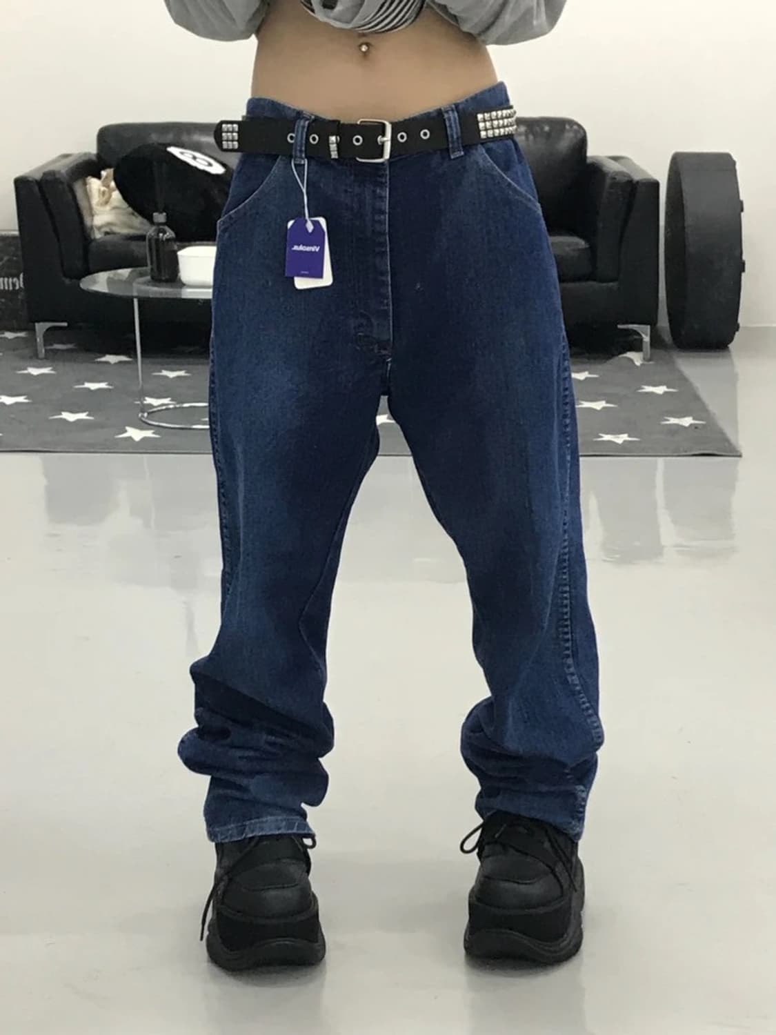 랭귤러 데님팬츠 상품이미지1