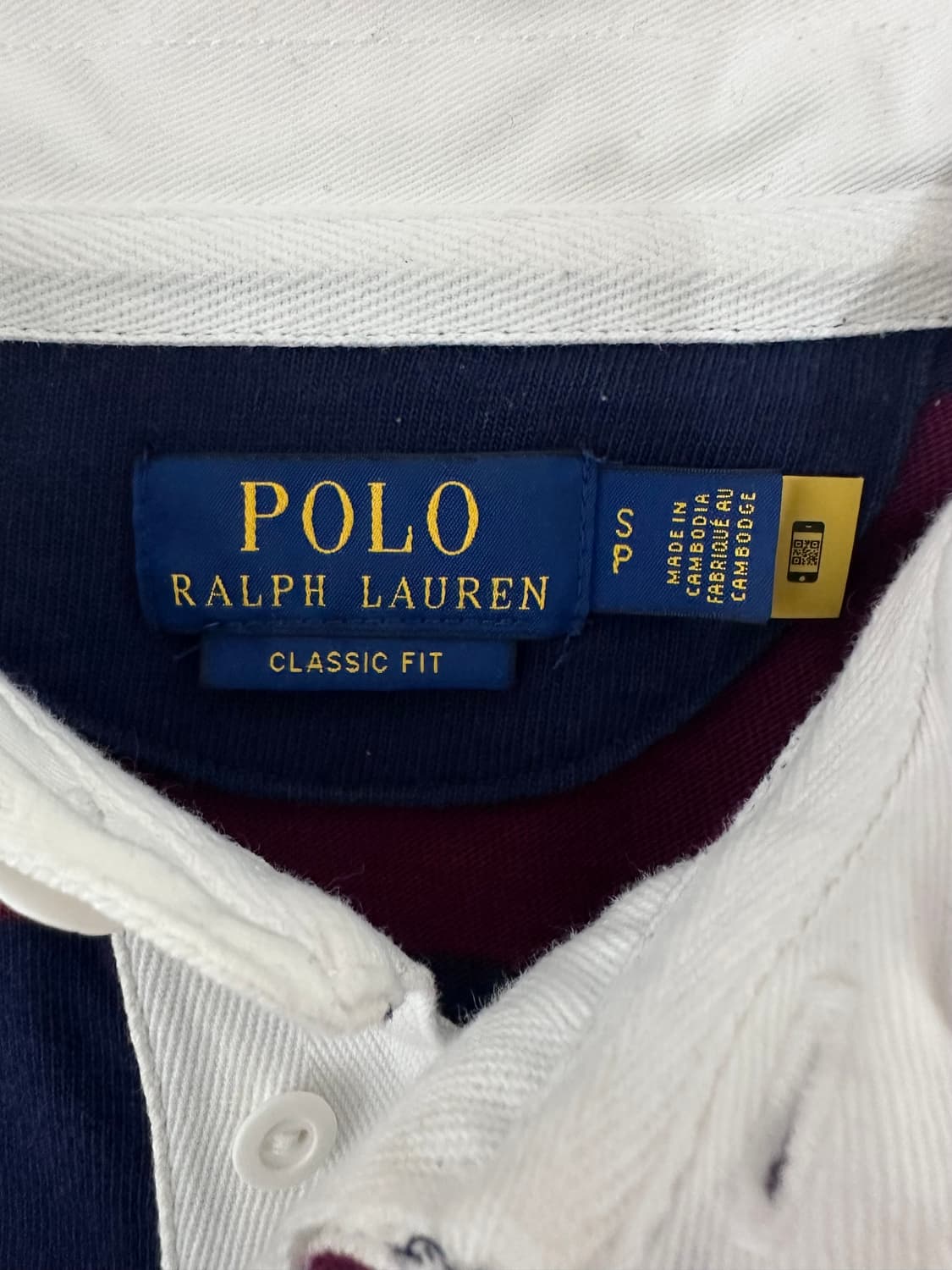 폴로 랄프로렌 qr택 스트라이프 럭비티 상품이미지5