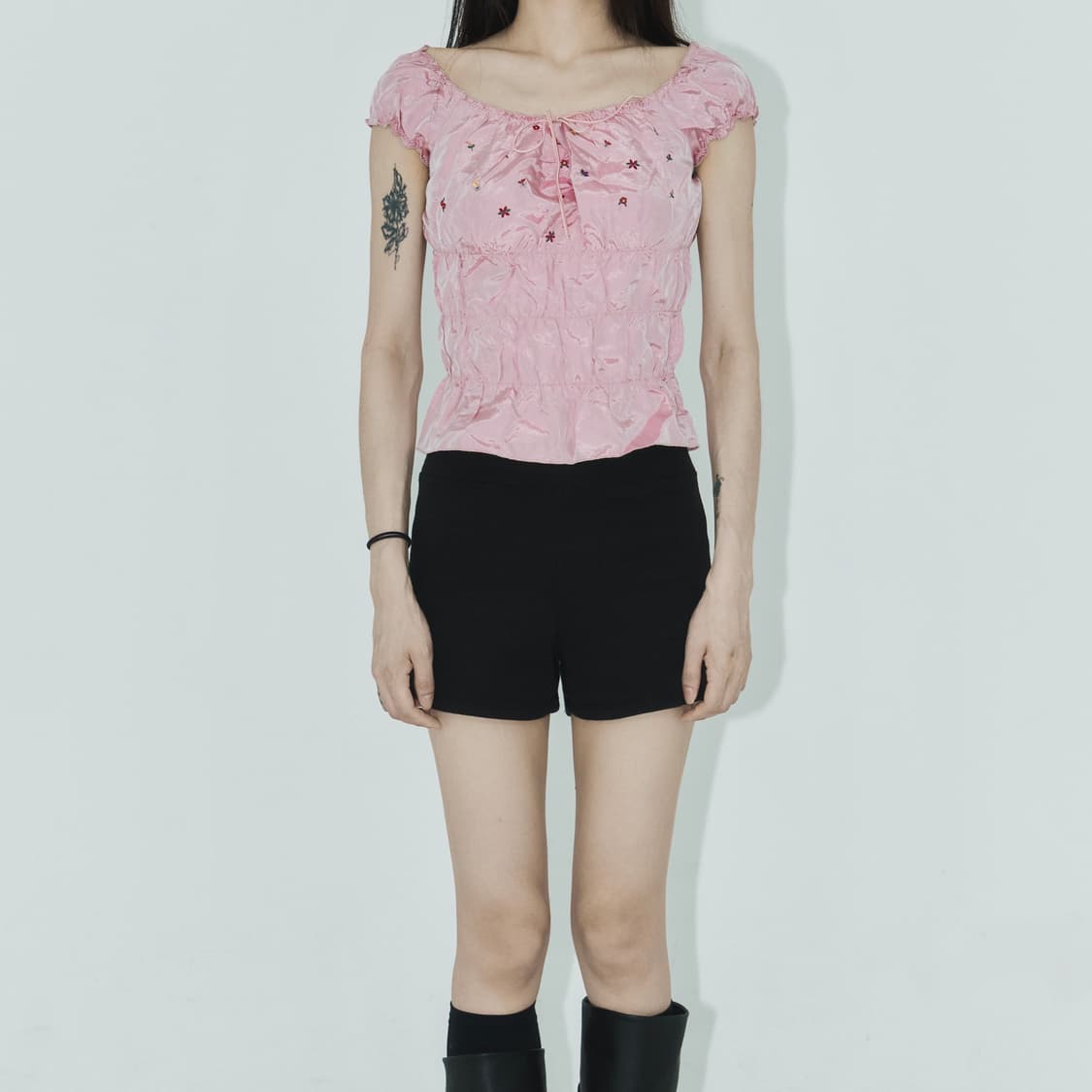 Buberry shirring top 상품이미지2