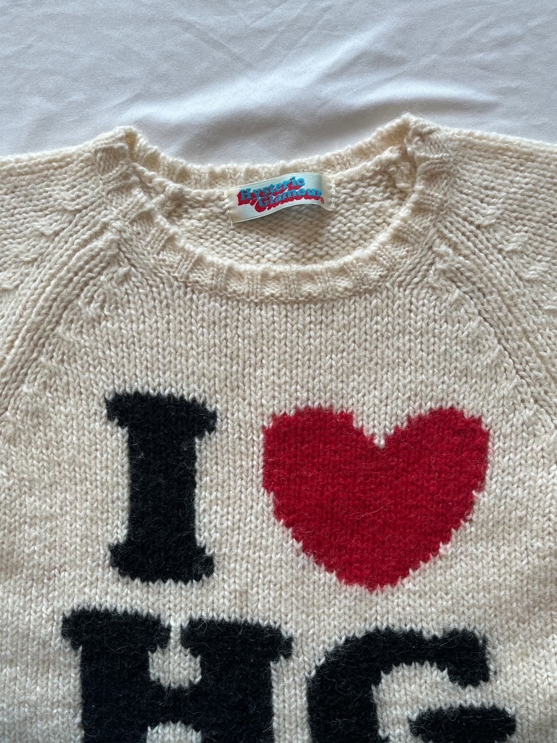 (우주매물) 히스테릭 글래머 아카이브  I♡HG 모헤어 니트 스웨터 상품이미지3