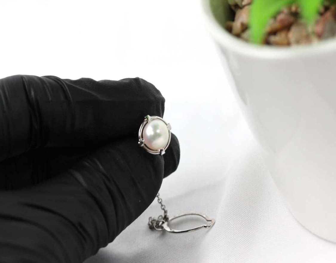 미키모토 천연진주 S등급 핀 뱃지 포인트 빈티지 상품이미지8