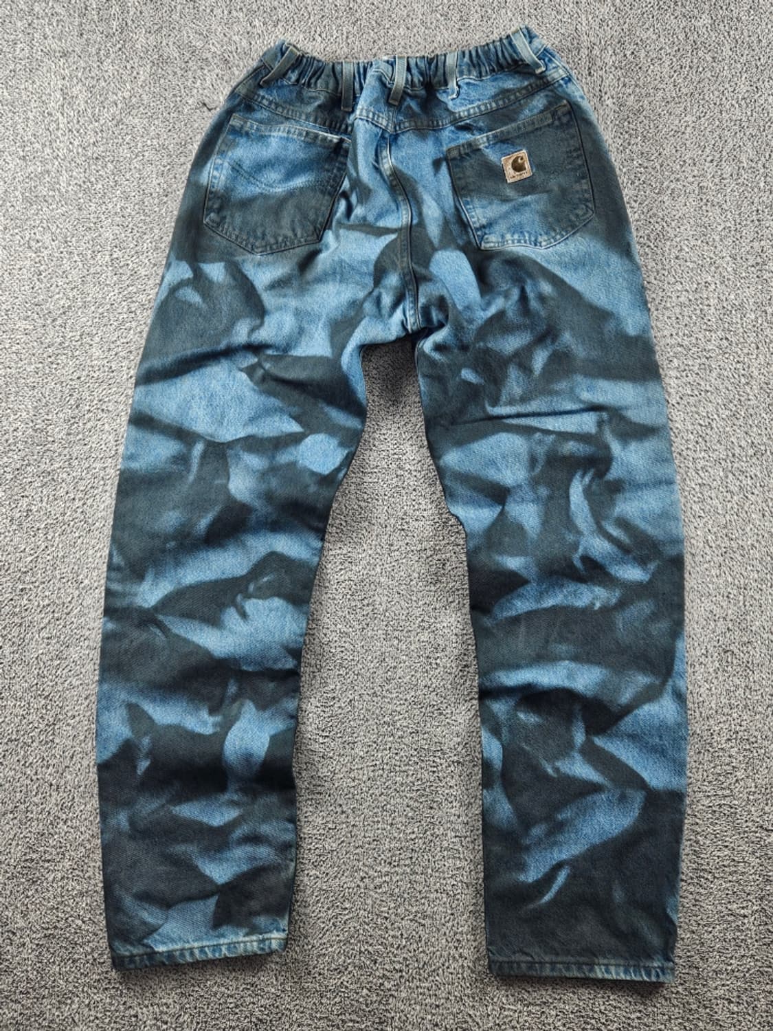 칼하트 밴딩 다잉 워시드 커스텀 데님 팬츠 (36X34추정)/ 11044 상품이미지4