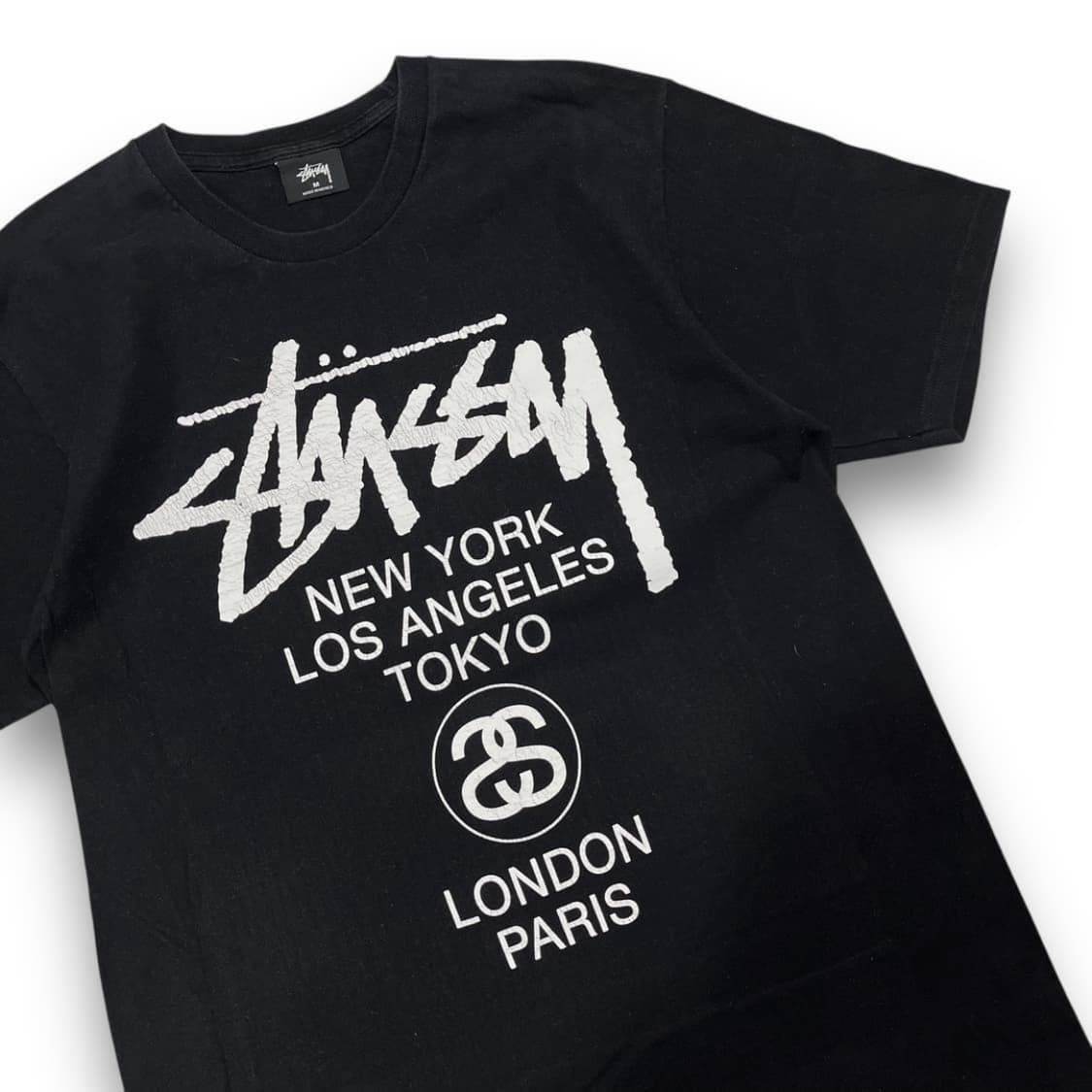 스투시 월드투어 로고 스트릿 반팔 티셔츠 상품이미지2