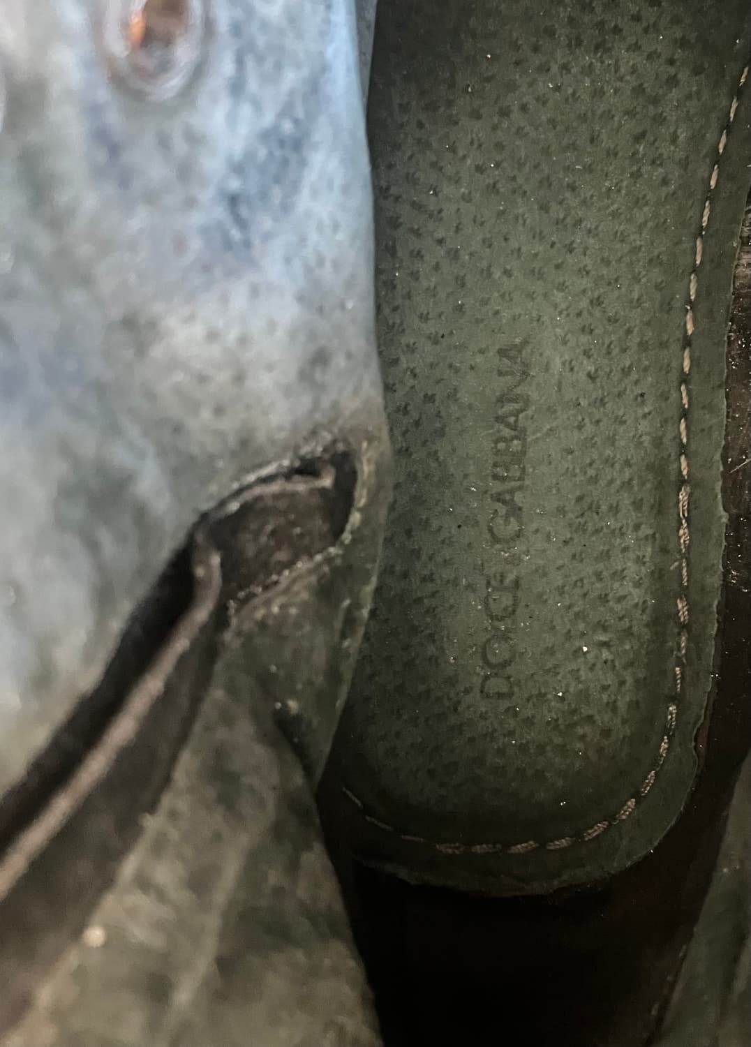 D&G 90s 돌체앤가바나 크랙 페인티드 디테일 롱 부츠 275 상품이미지9